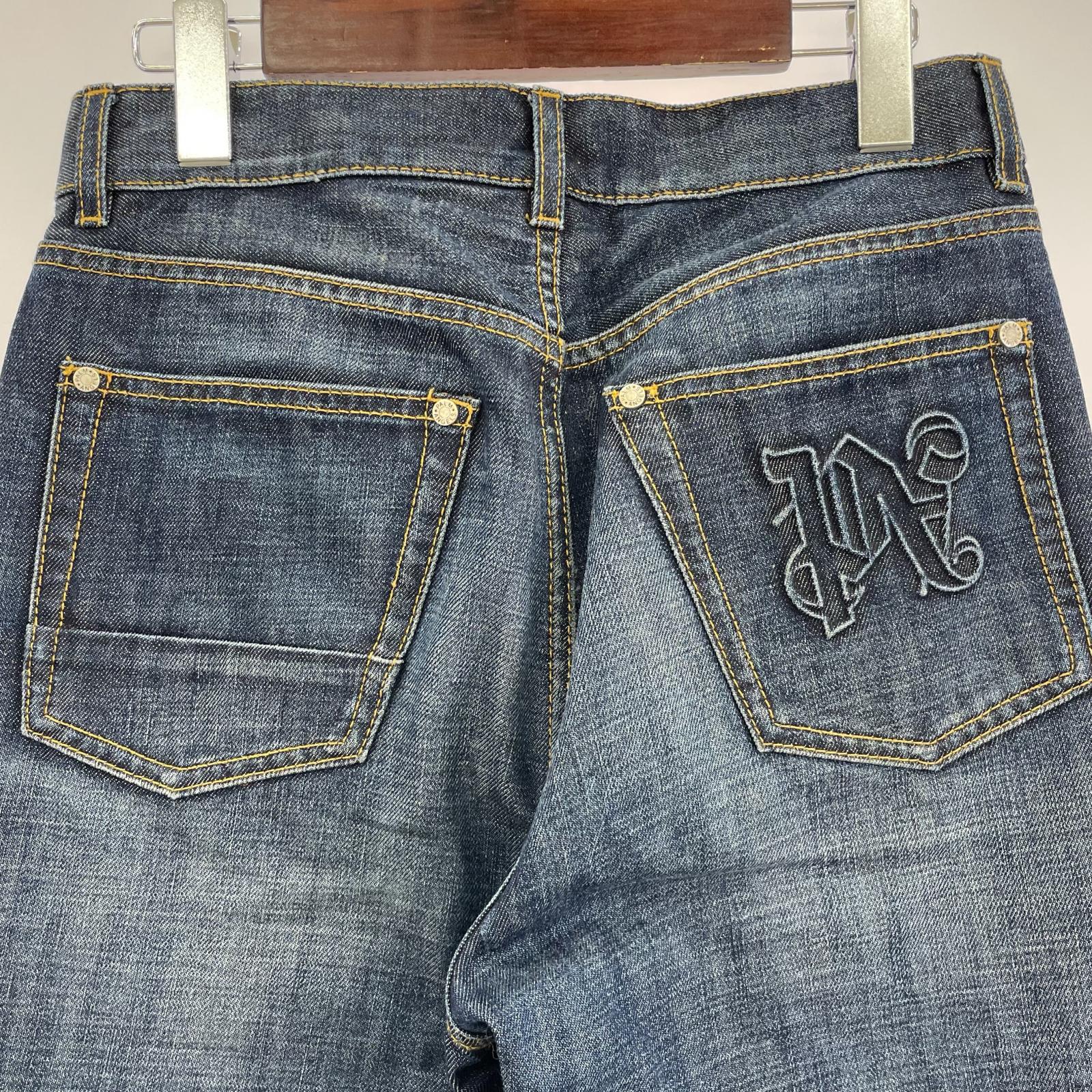 デニムパンツ PALM ANGELS ダブルニーデニムパンツ 29 インディゴ 29