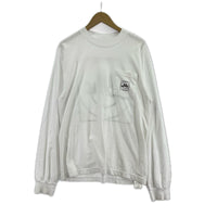 長袖Ｔシャツ LQQK STUDIO SMILEY LOGO L/Sｶｯﾄｿｰ 白 M M ホワイト