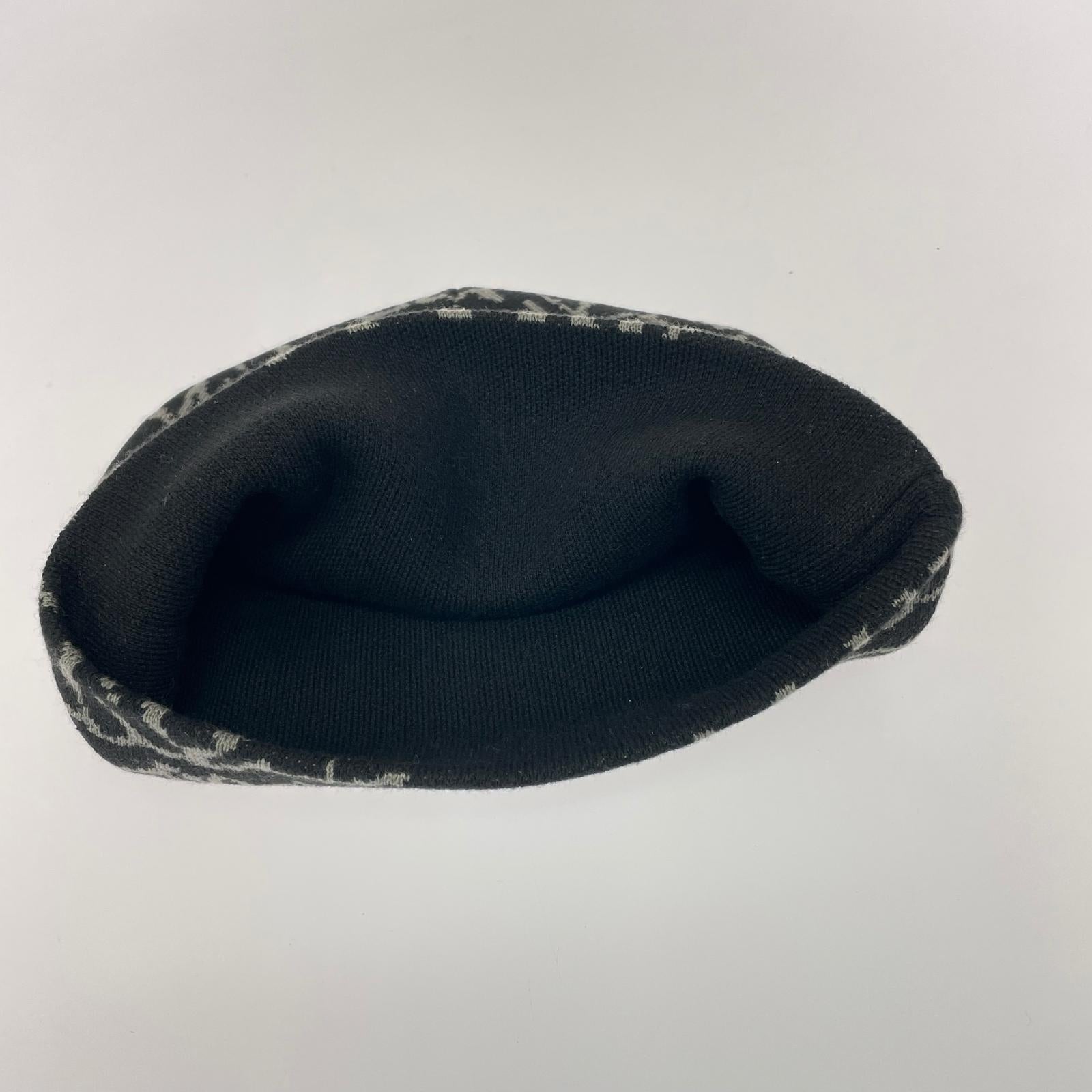 ニットキャップ STAMP REPEAT SKULLY ビーニー帽 BLK ブラック