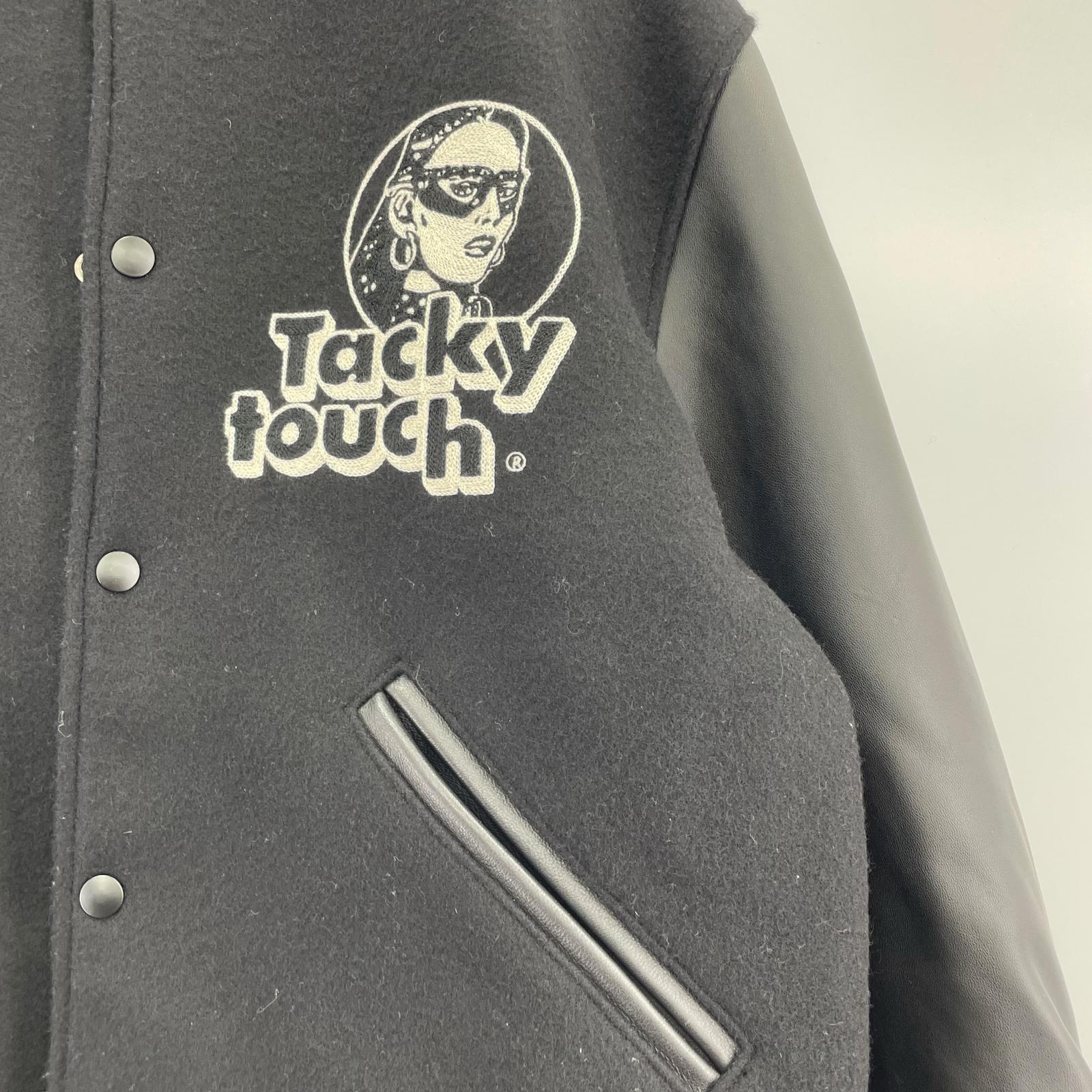 ジャケット 23AW TACKY TOUCH刺繍 スタジャン L 黒 L ブラック