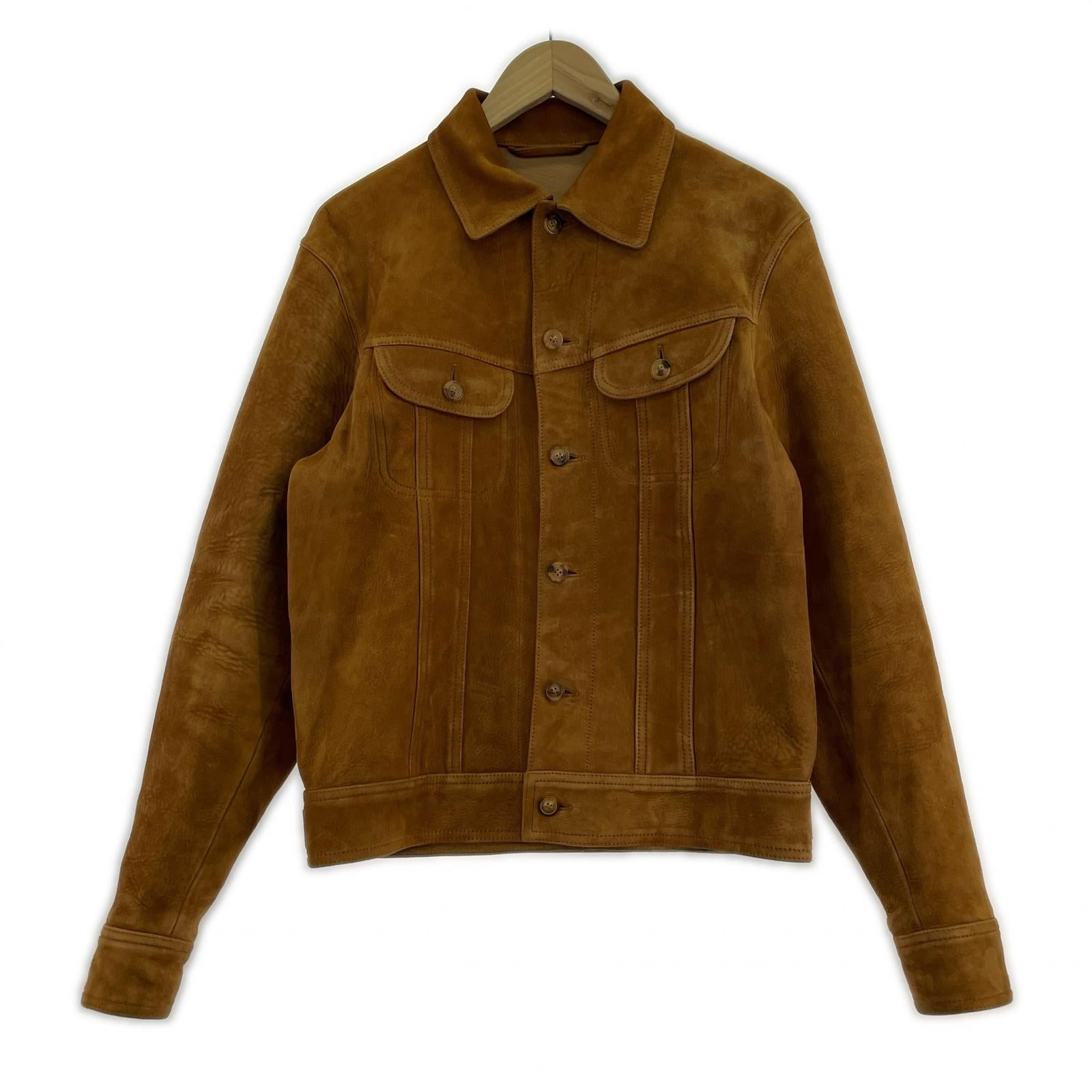 ジャケット MARTIN MARGIELA 06AW ここのえ期 ヌバック トラッカージャケット 44 茶 44 ブラウン