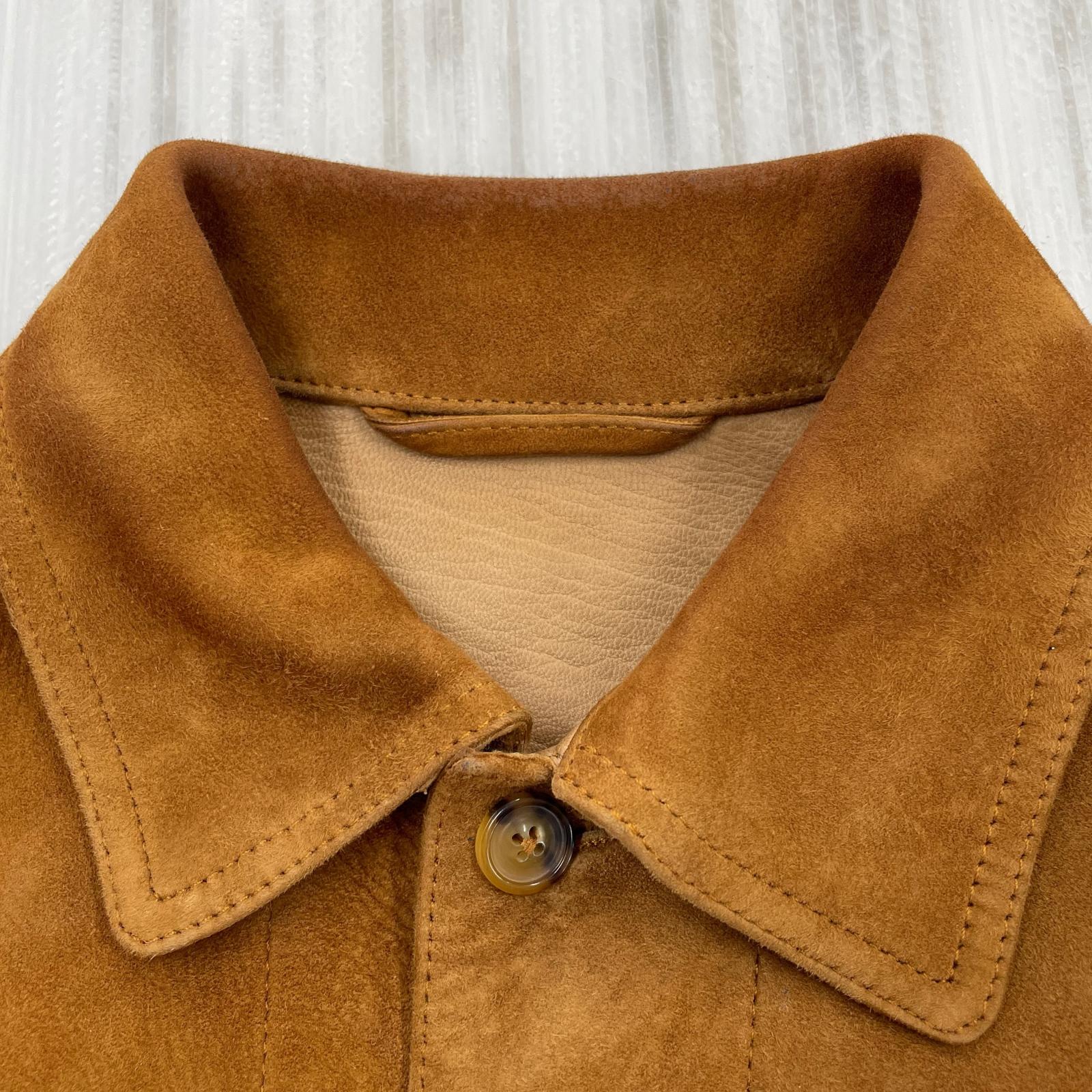ジャケット MARTIN MARGIELA 06AW ここのえ期 ヌバック トラッカージャケット 44 茶 44 ブラウン