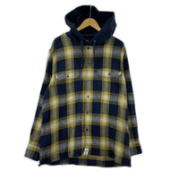 長袖シャツ フード チェック ネル (2) 2