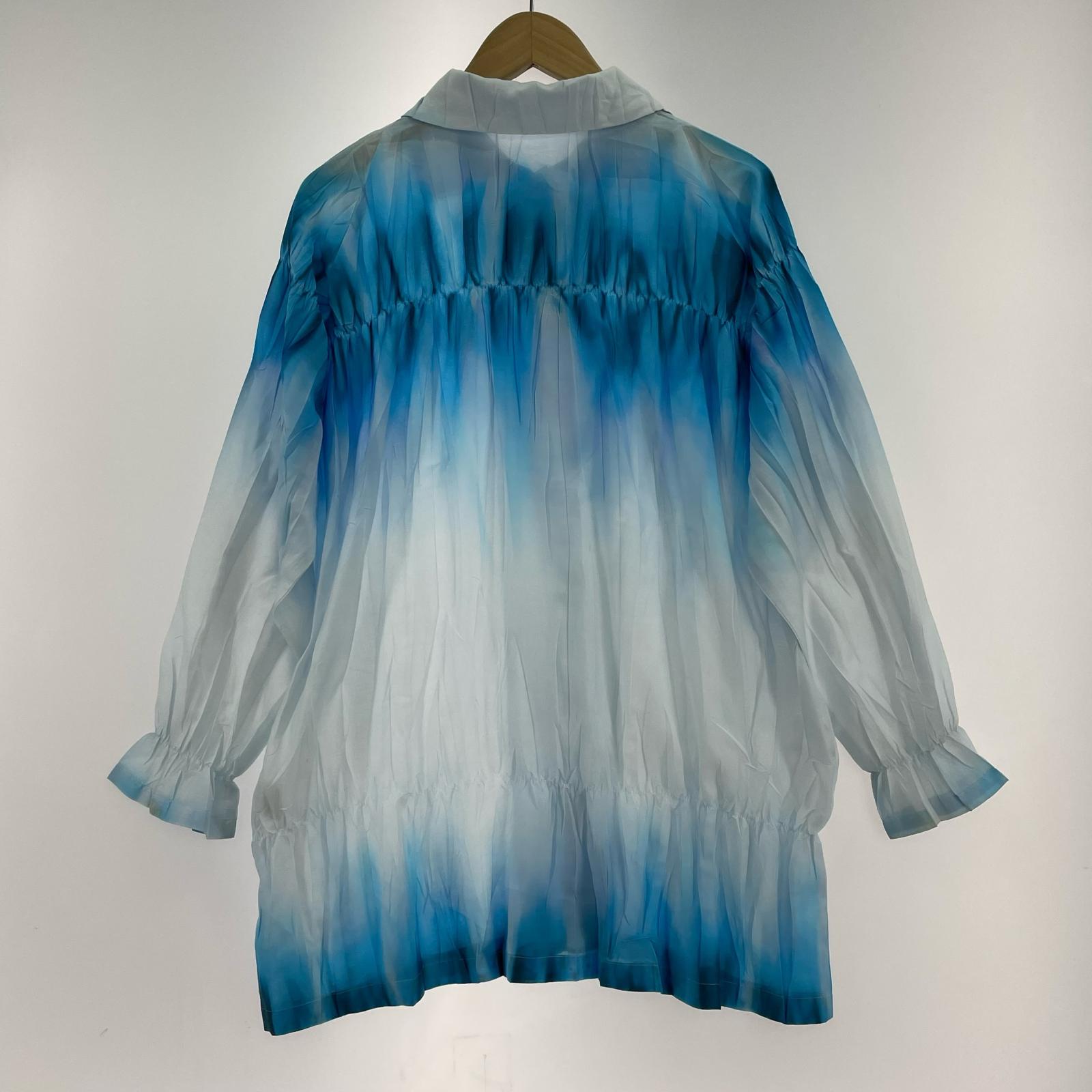 長袖シャツ ISSEY MIYAKE プリーツグラデーションシャツ 3 ブルー 3 ブルー