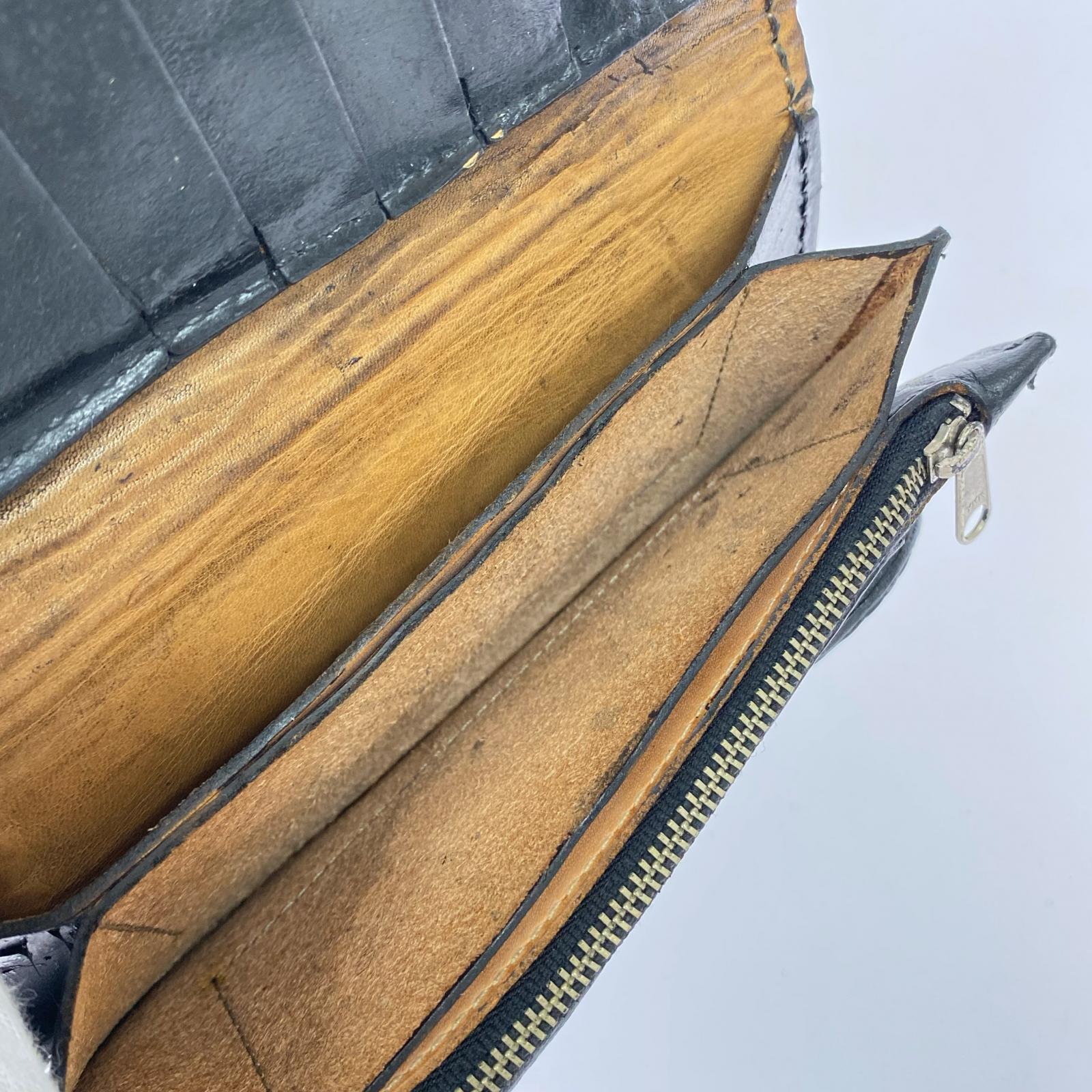 長財布 A＆G レザーロングウォレット ブラック ブラック