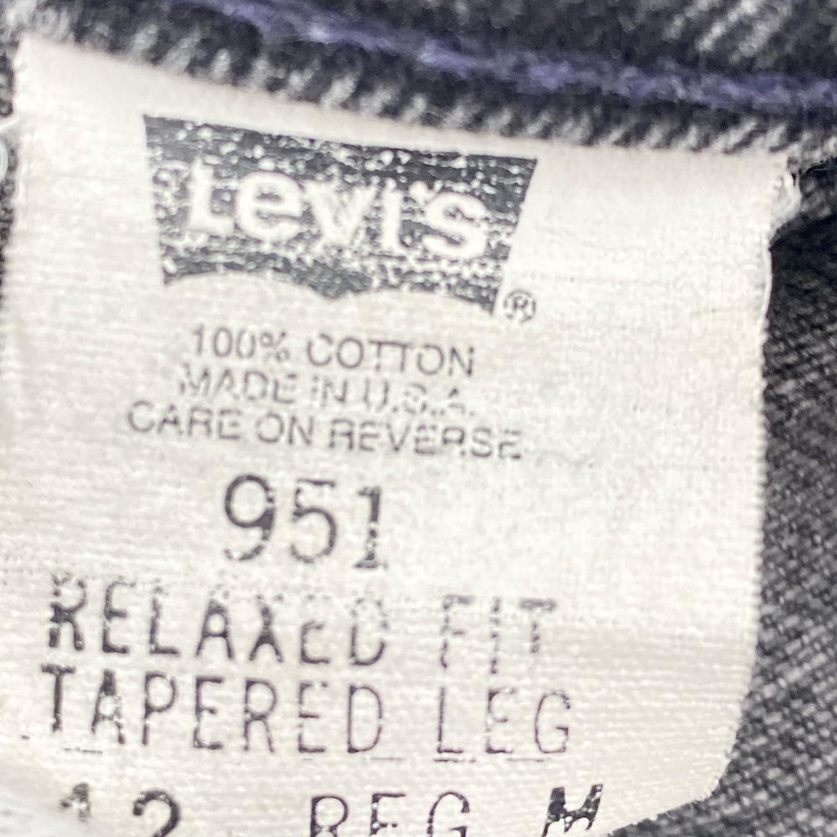 デニムパンツ 951　 RELAX FIT BLACK DENIM M ブラック