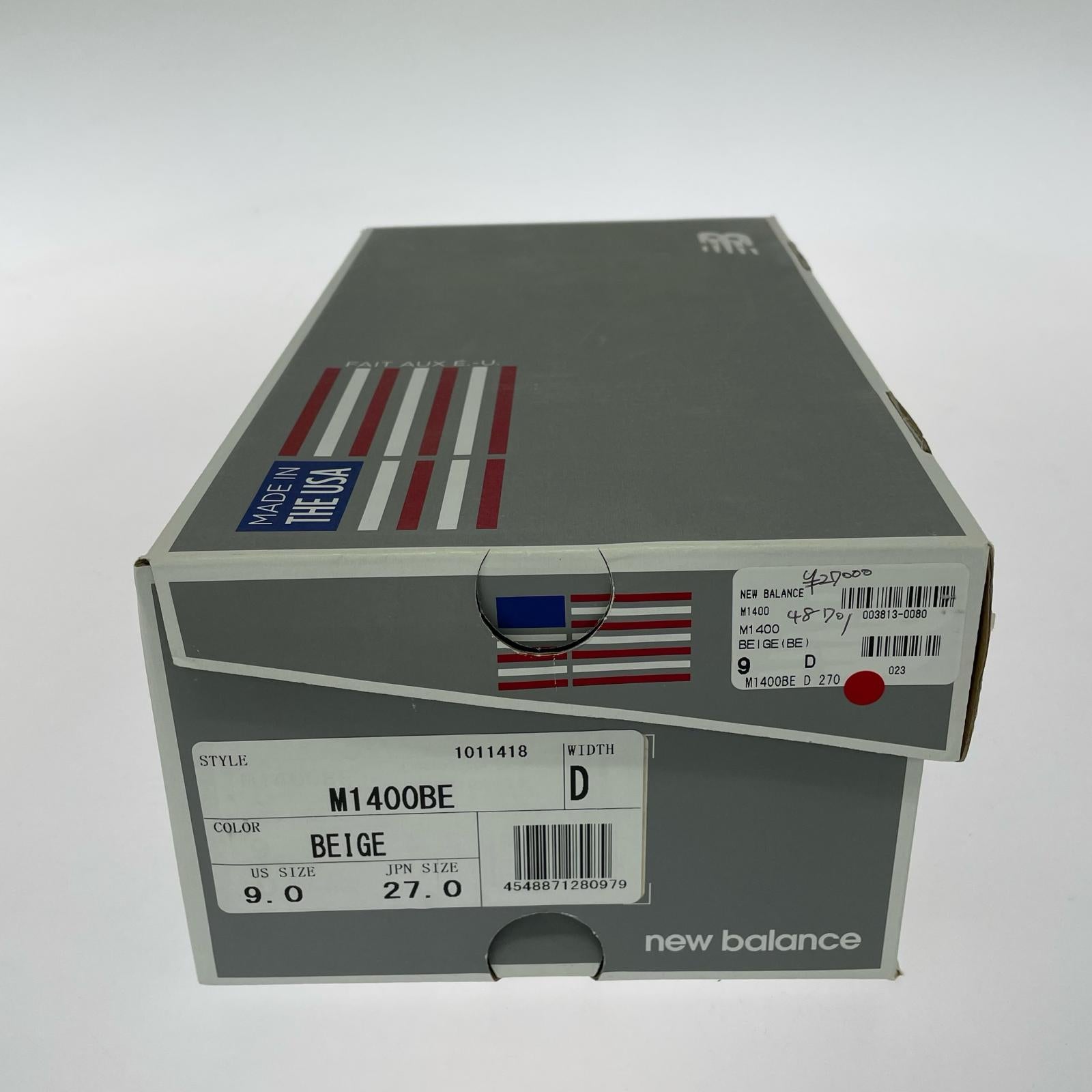 スニーカー NEW BALANCE M1400BE “MADE IN U.S.A.” 27cm (US9 UK8 1/2 EU44) ベージュ
