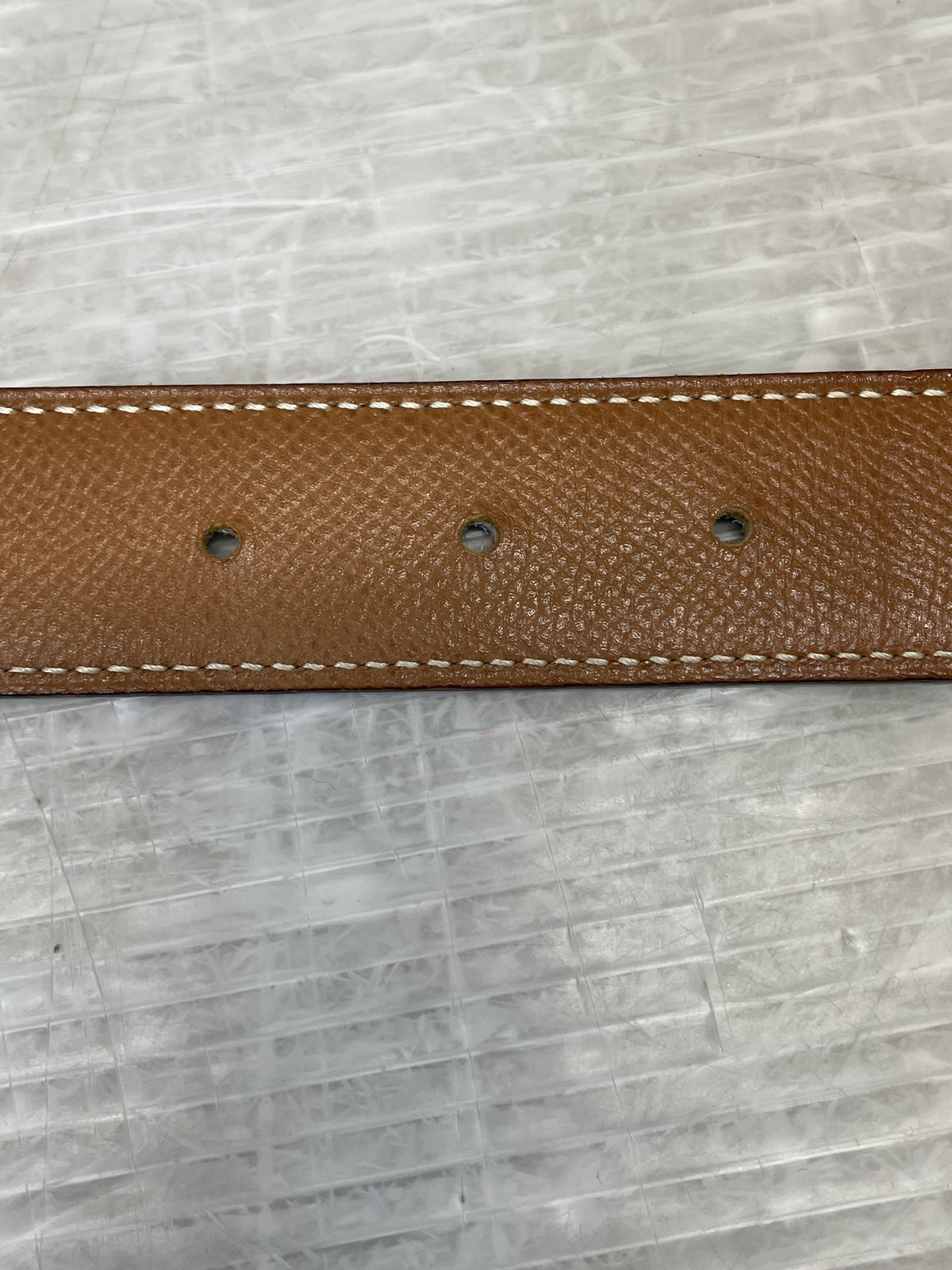 HERMES コンスタンスH レザーベルト 黒×金