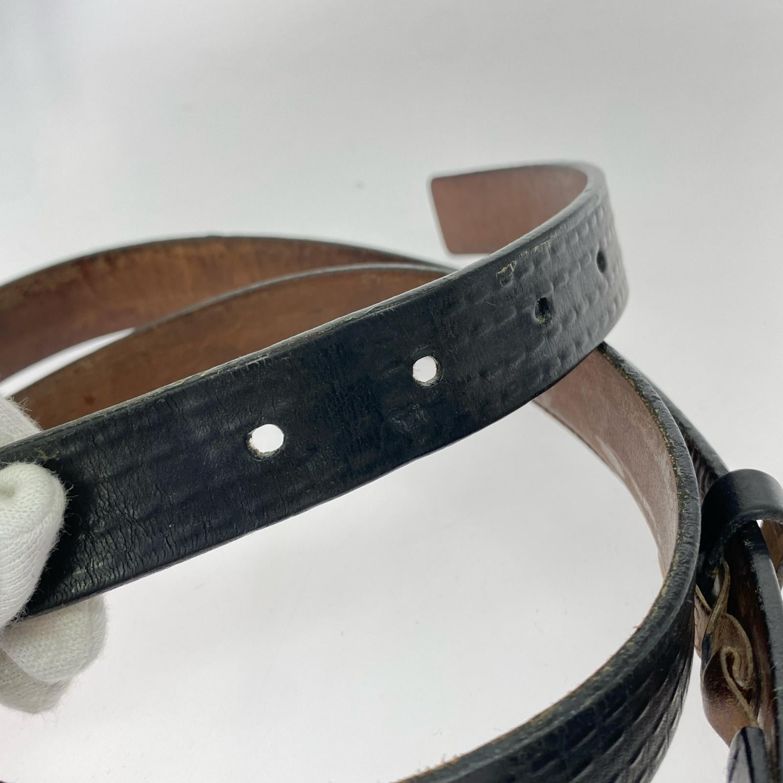 その他アクセサリー Berluti レザーベルト ブラック ブラック