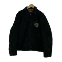 ジャケット AGED SUEDE SOUVENIR JACKET ブラック