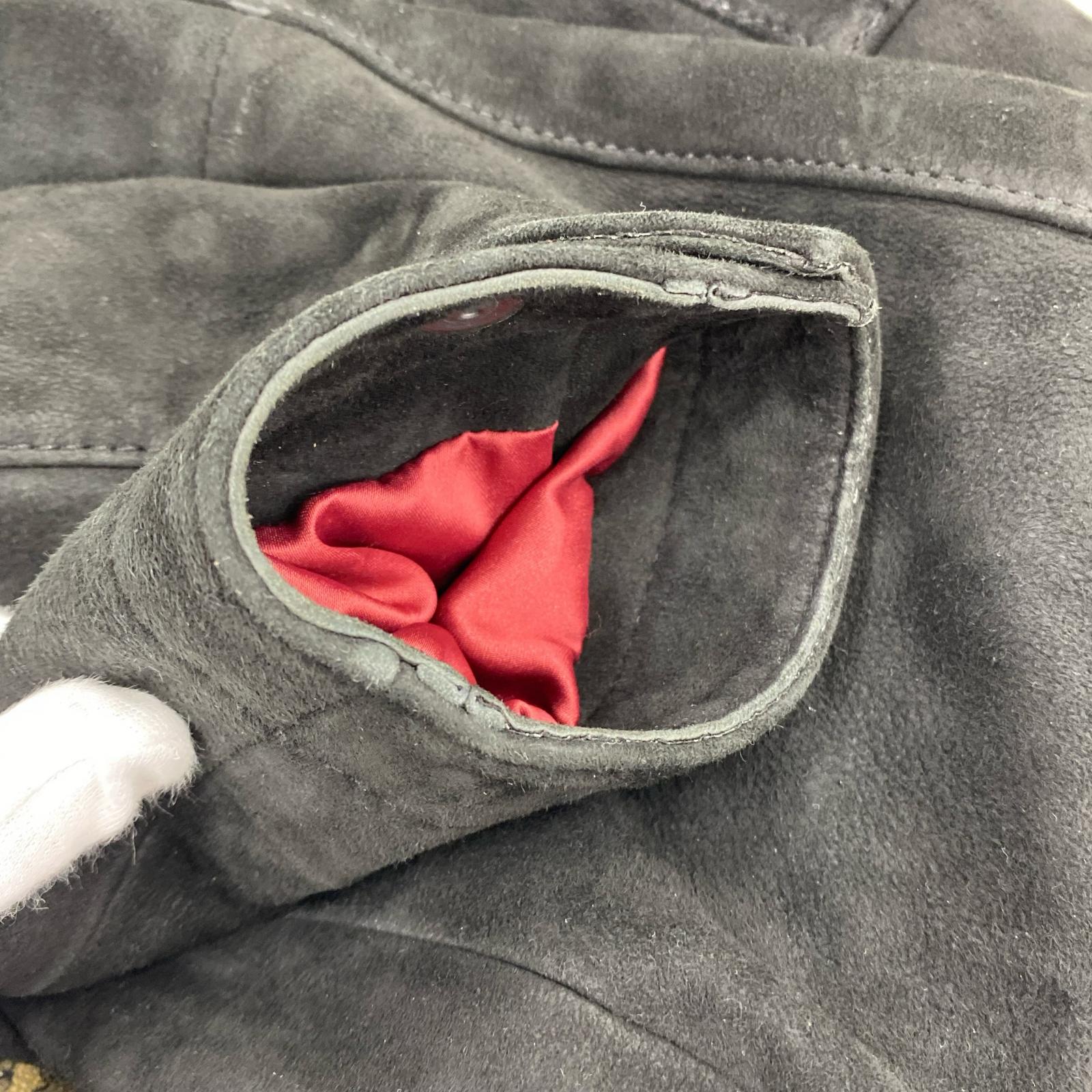 ジャケット AGED SUEDE SOUVENIR JACKET ブラック