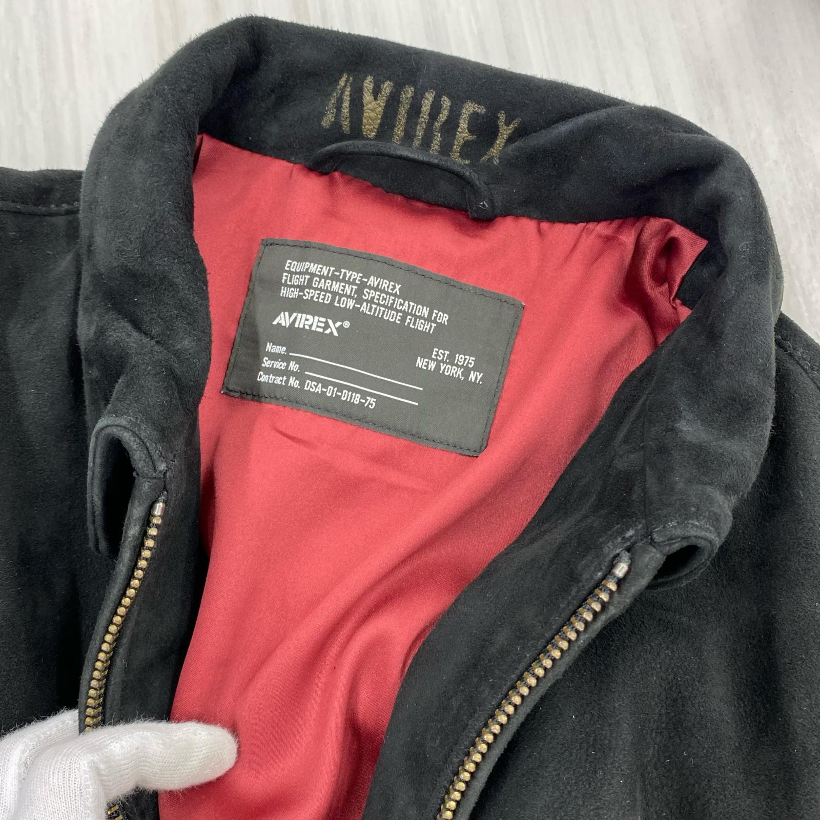 ジャケット AGED SUEDE SOUVENIR JACKET ブラック