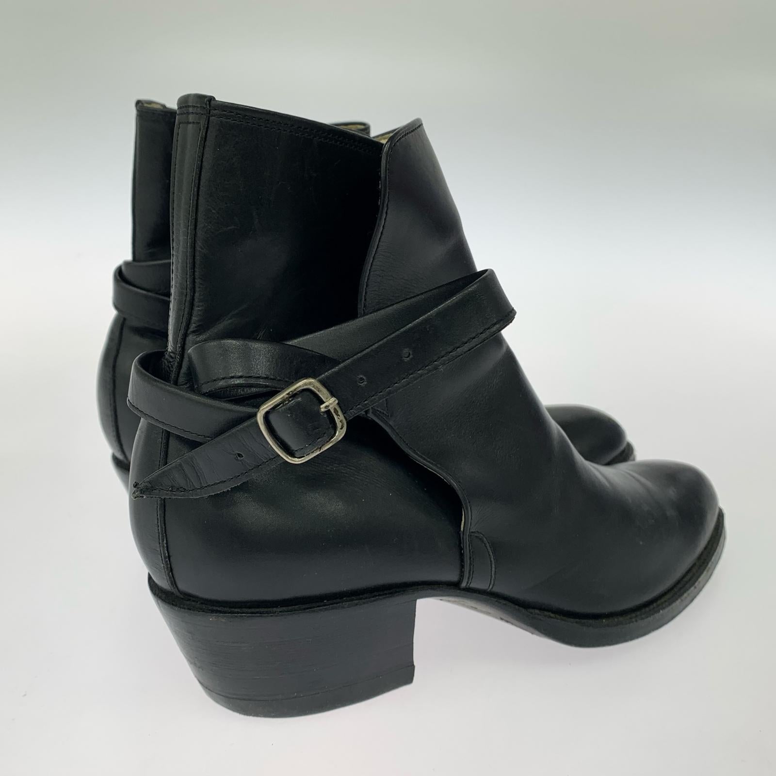 シューズ JODHPUR. Leather Boots BLK 24.5cm ブラック