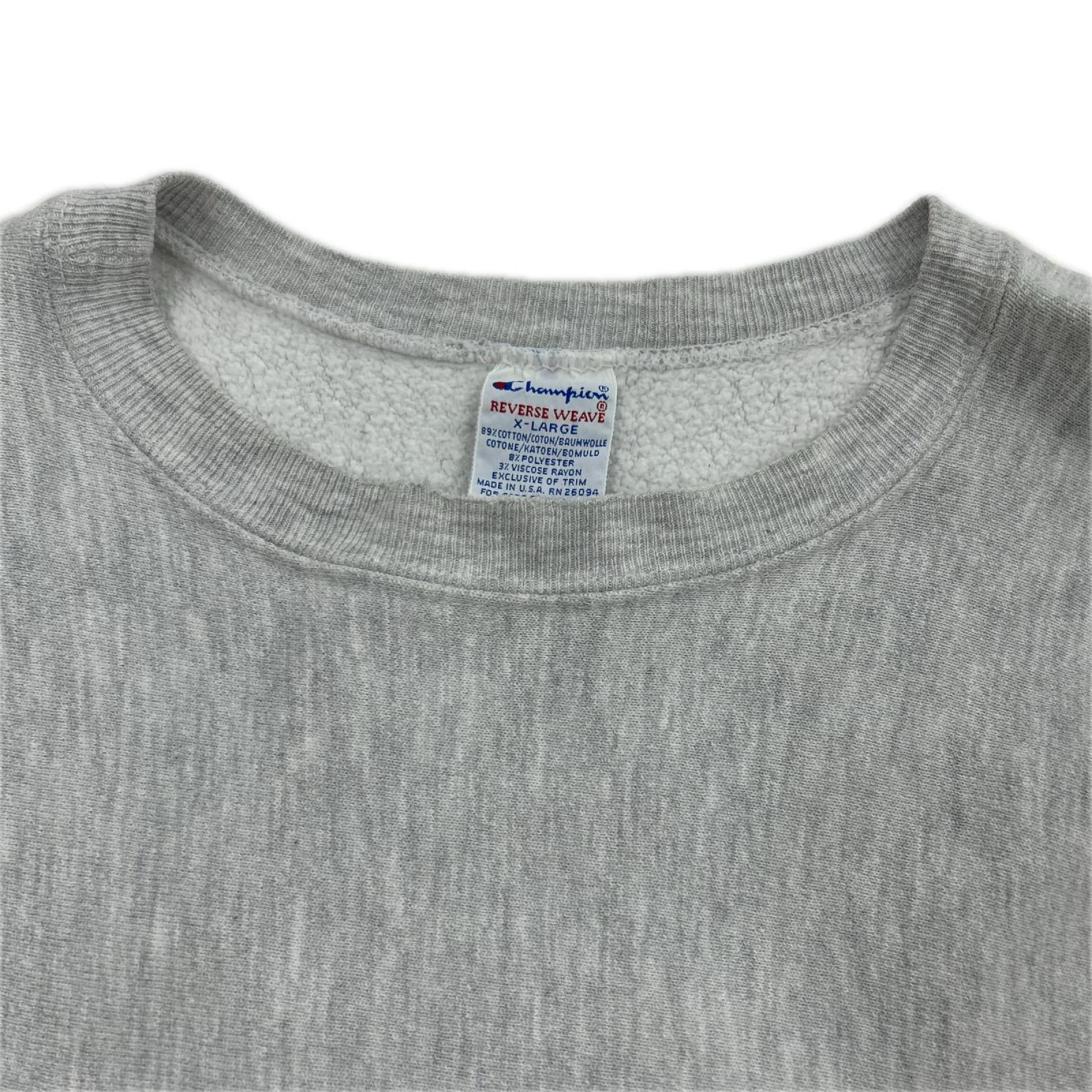 スウェット REVERSE WEAVE XL ロゴ刺繍 グレー