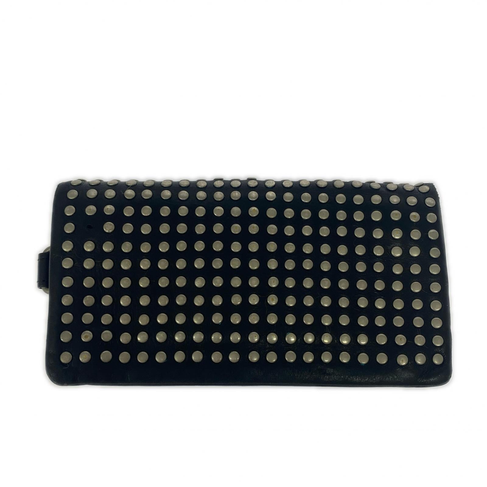 長財布 patrick stephan 財布 スタッズ ブラック