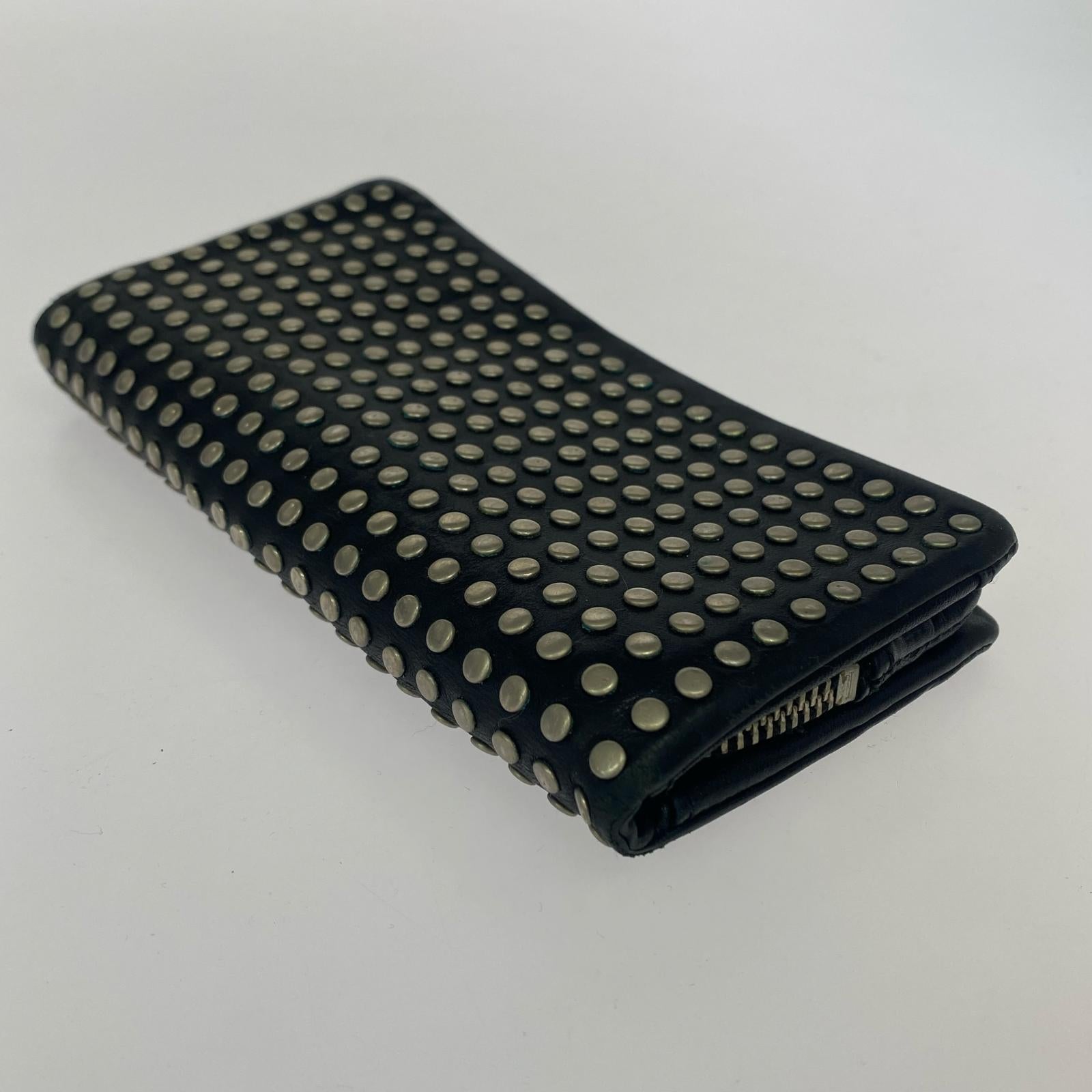 長財布 patrick stephan 財布 スタッズ ブラック