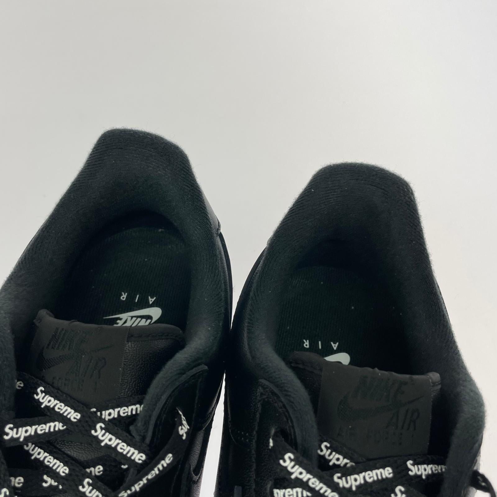 スニーカー NIKE×Supreme Air Force 1 Low 黒 27.0cm 27cm (US9 UK8 1/2 EU44) ブラック