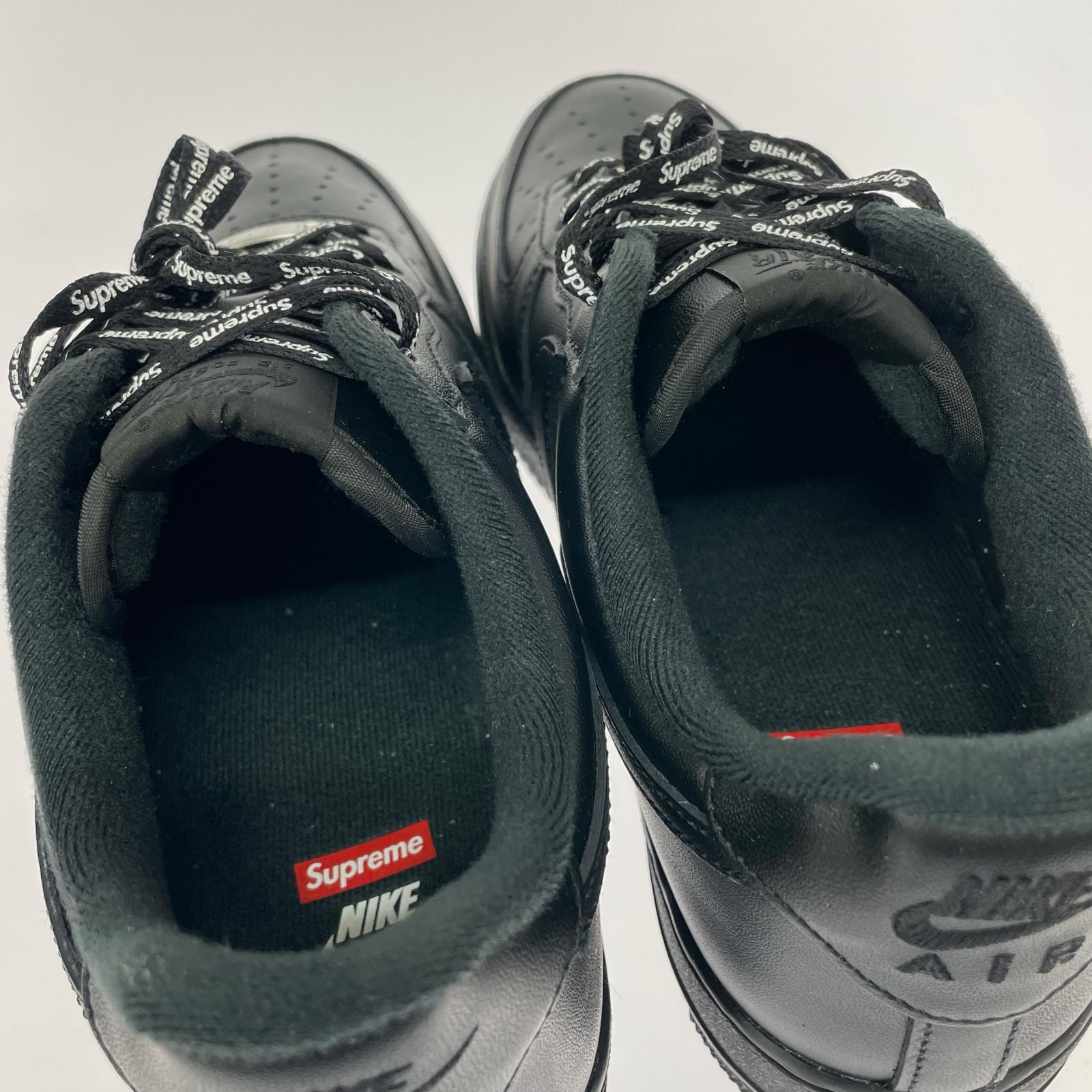 スニーカー NIKE×Supreme Air Force 1 Low 黒 27.0cm 27cm (US9 UK8 1/2 EU44) ブラック