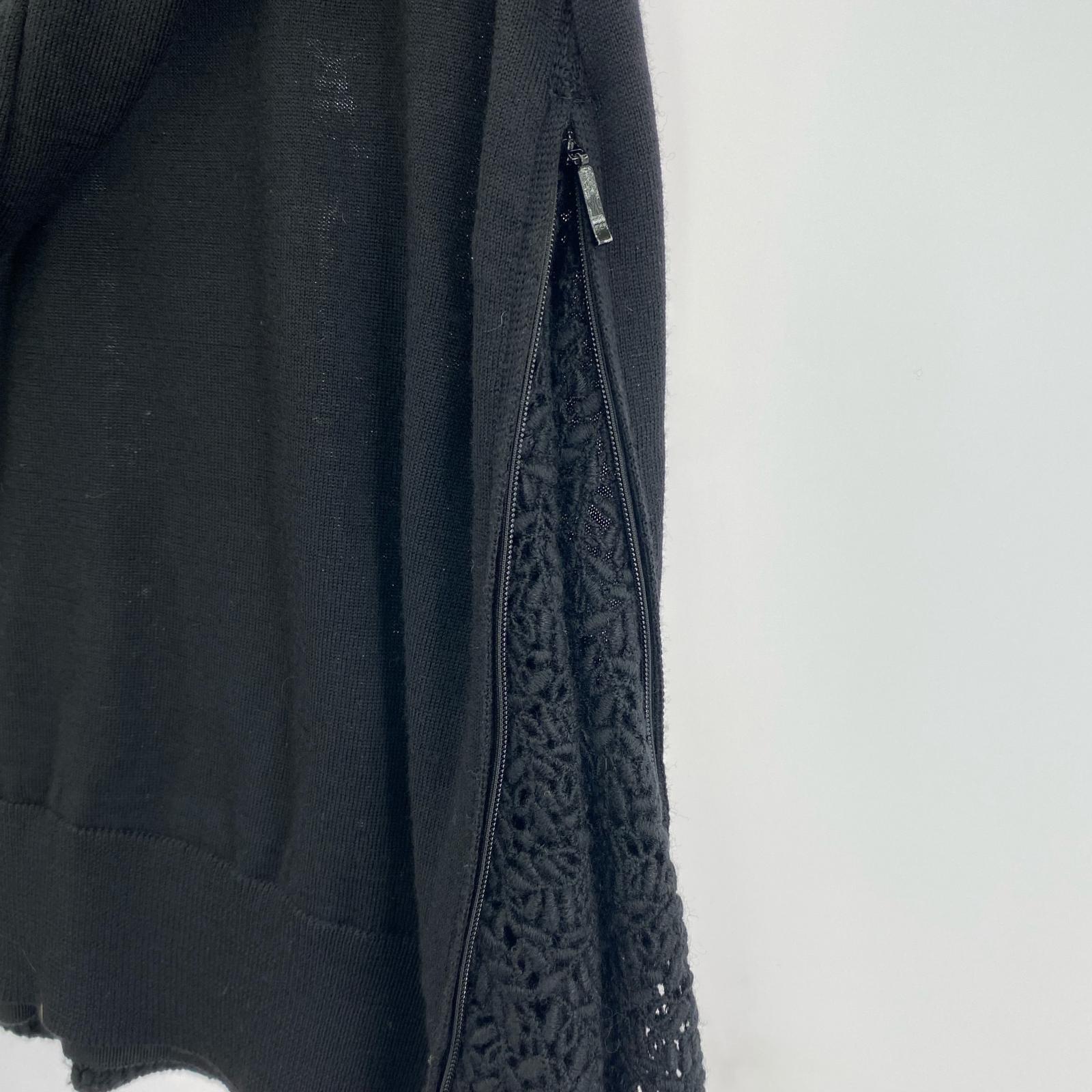 ニット 17AW サイドジップニット BLK ブラック