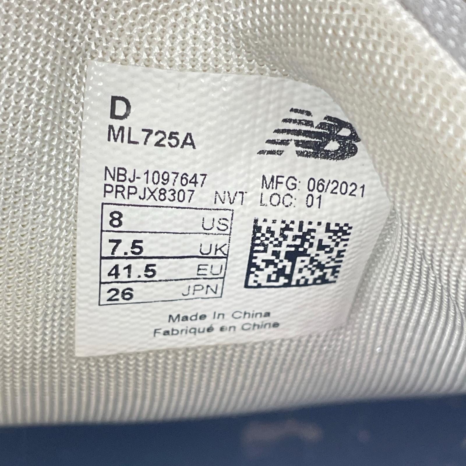 スニーカー ML725A 26.0 26cm (US8 UK7 1/2 EU42) グレー