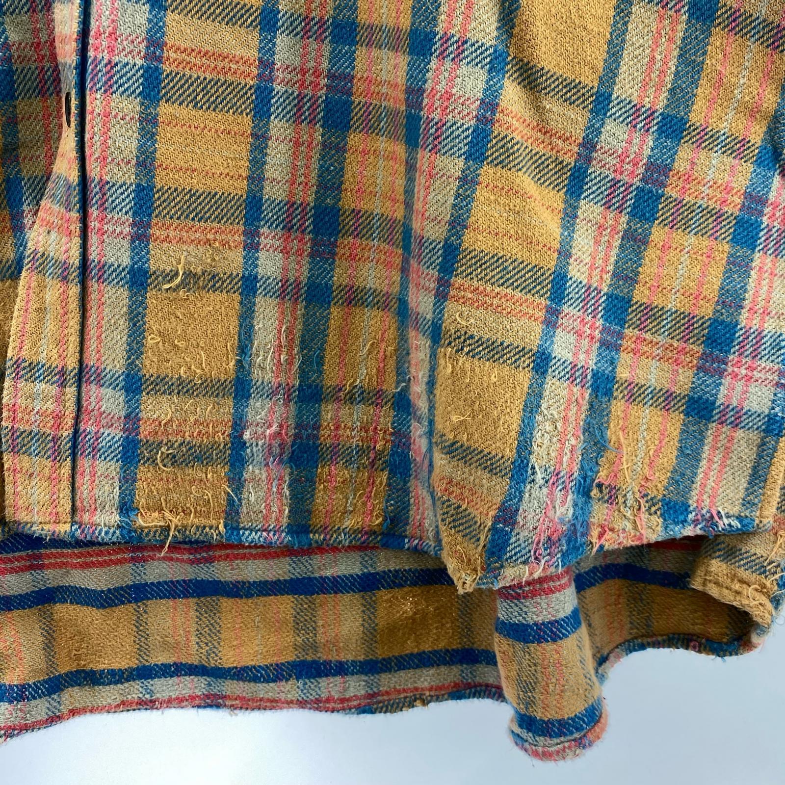 長袖シャツ 25AW NEL CHECK HOODIE SHIRT 1 ブラウン
