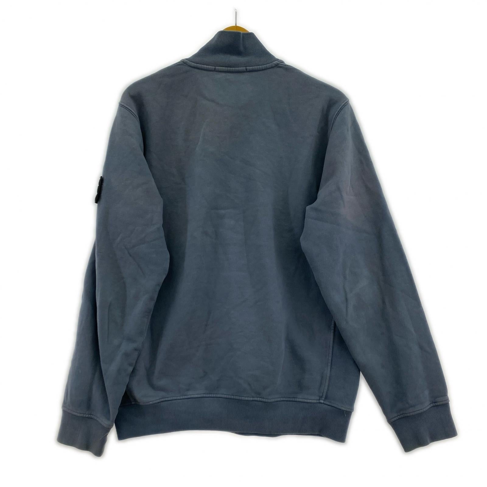 ジャケット HALF ZIP-UP FLUFFY SWEATSHIRTS M ブルー