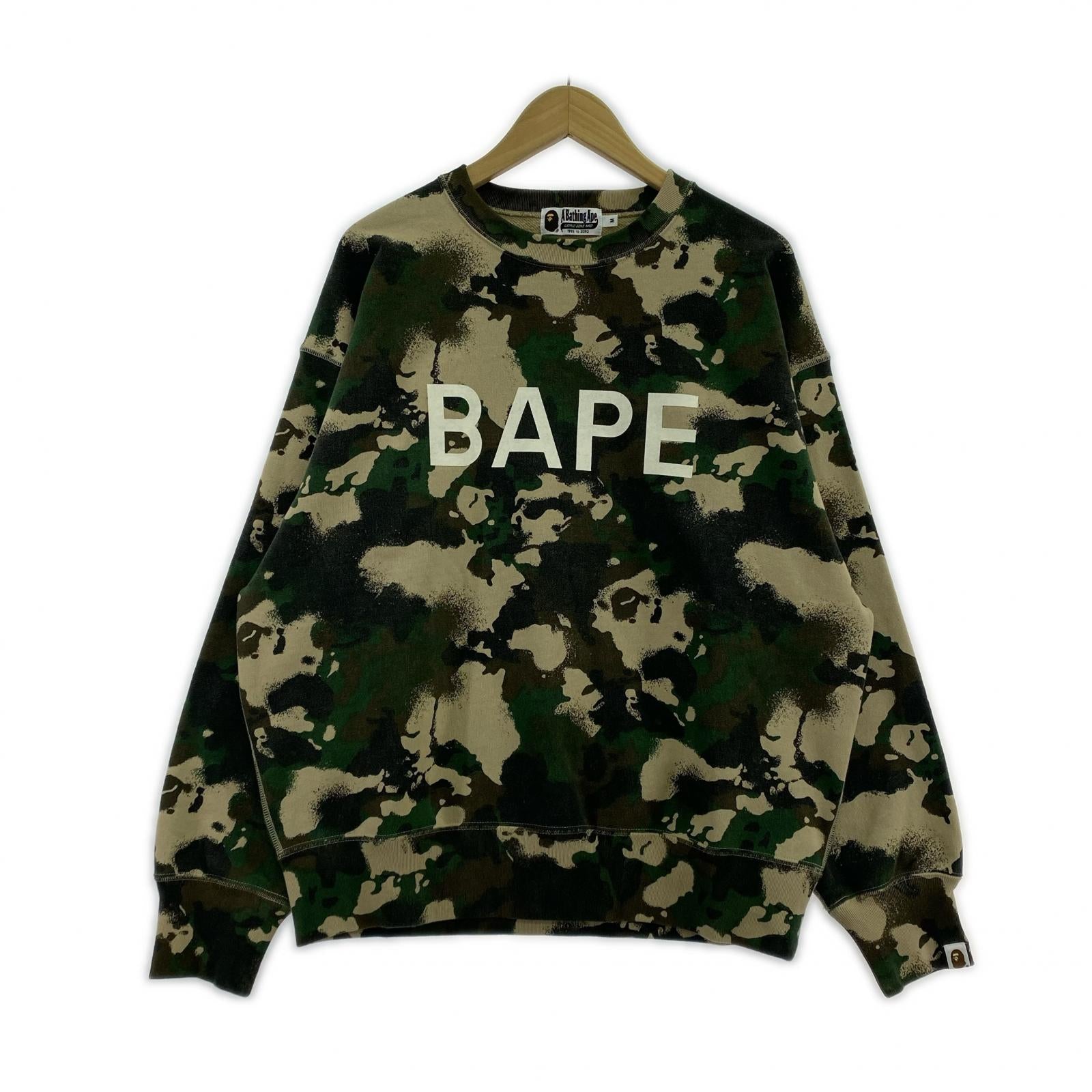 スウェット CAMO CREWNECK RELAXED FIT SWEATSHIRT M M マルチカラー