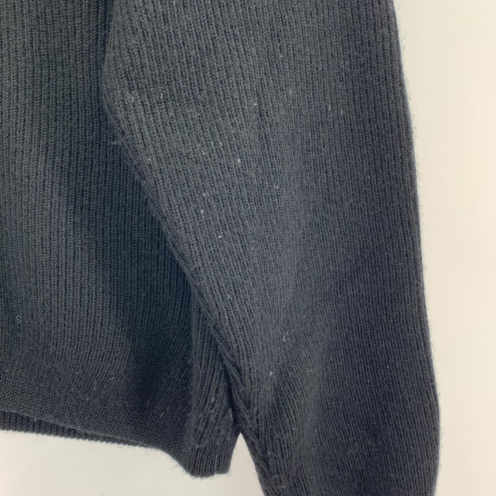 ニット T.T Taiga Takahashi Lot.521 Turtleneck Cardigan CHARCOAL 黒 (38) 38 ブラック