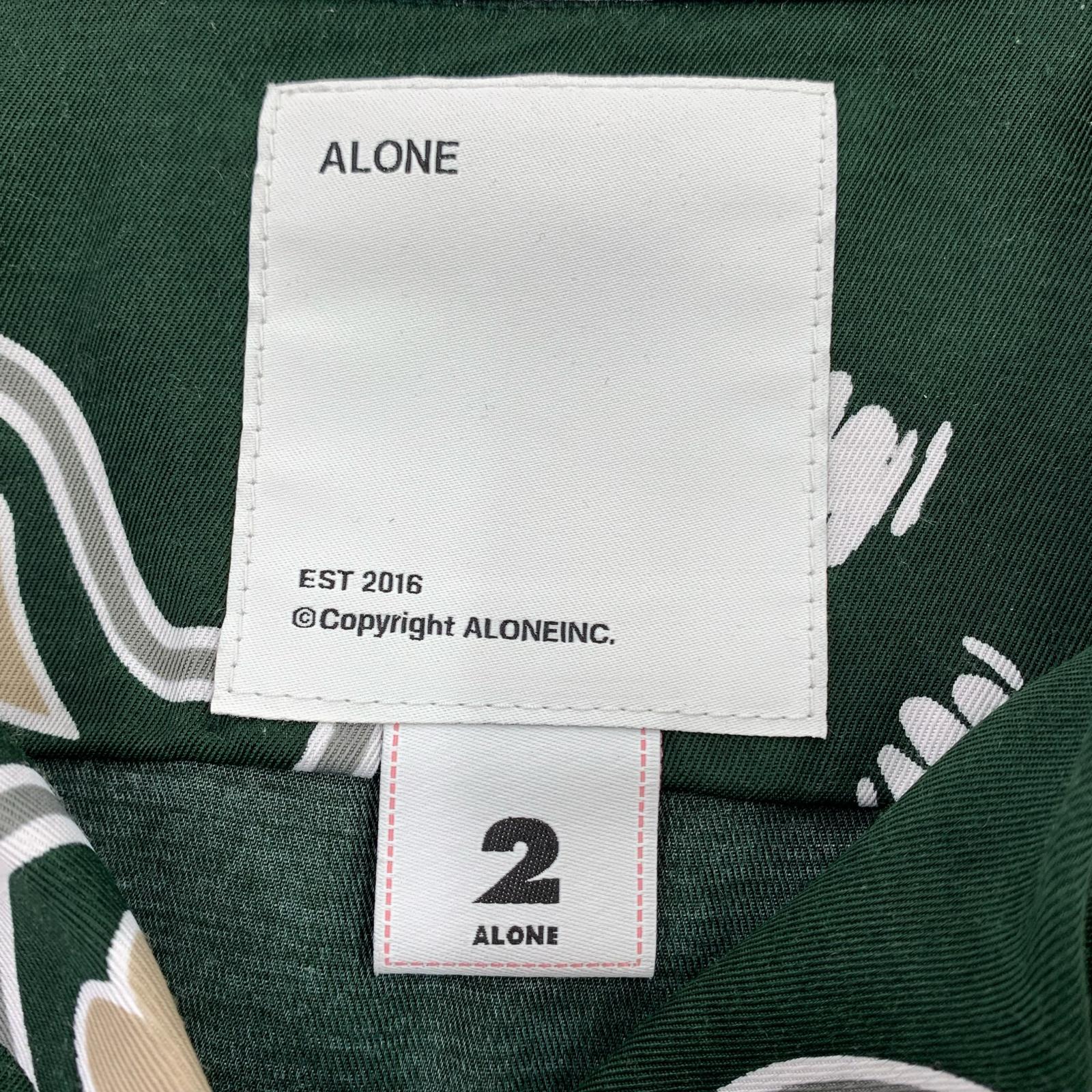 長袖シャツ ALONE RAYON SHIRT 2 グリーン