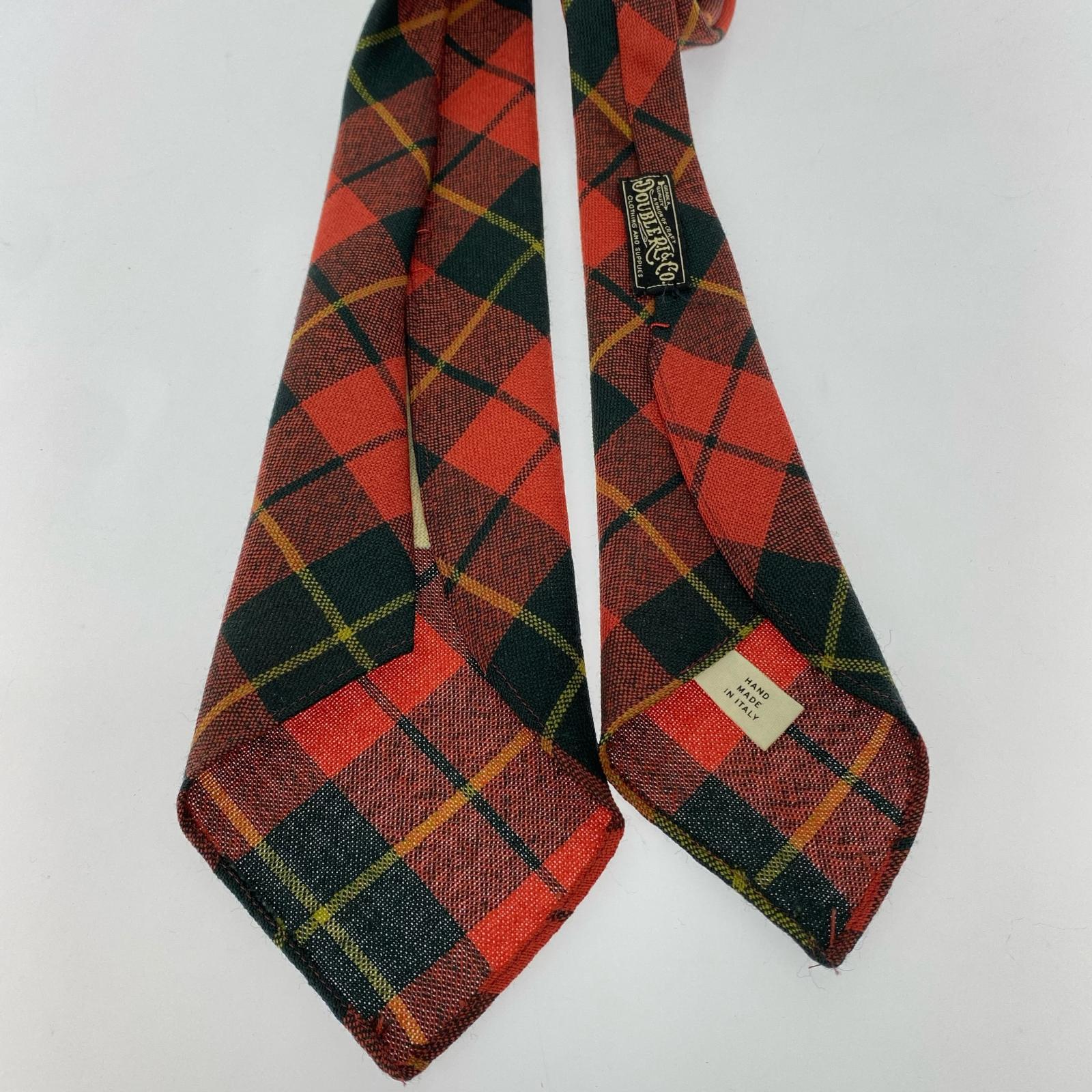 その他アクセサリー HAND MADE タータンチェック ネクタイ レッド レッド