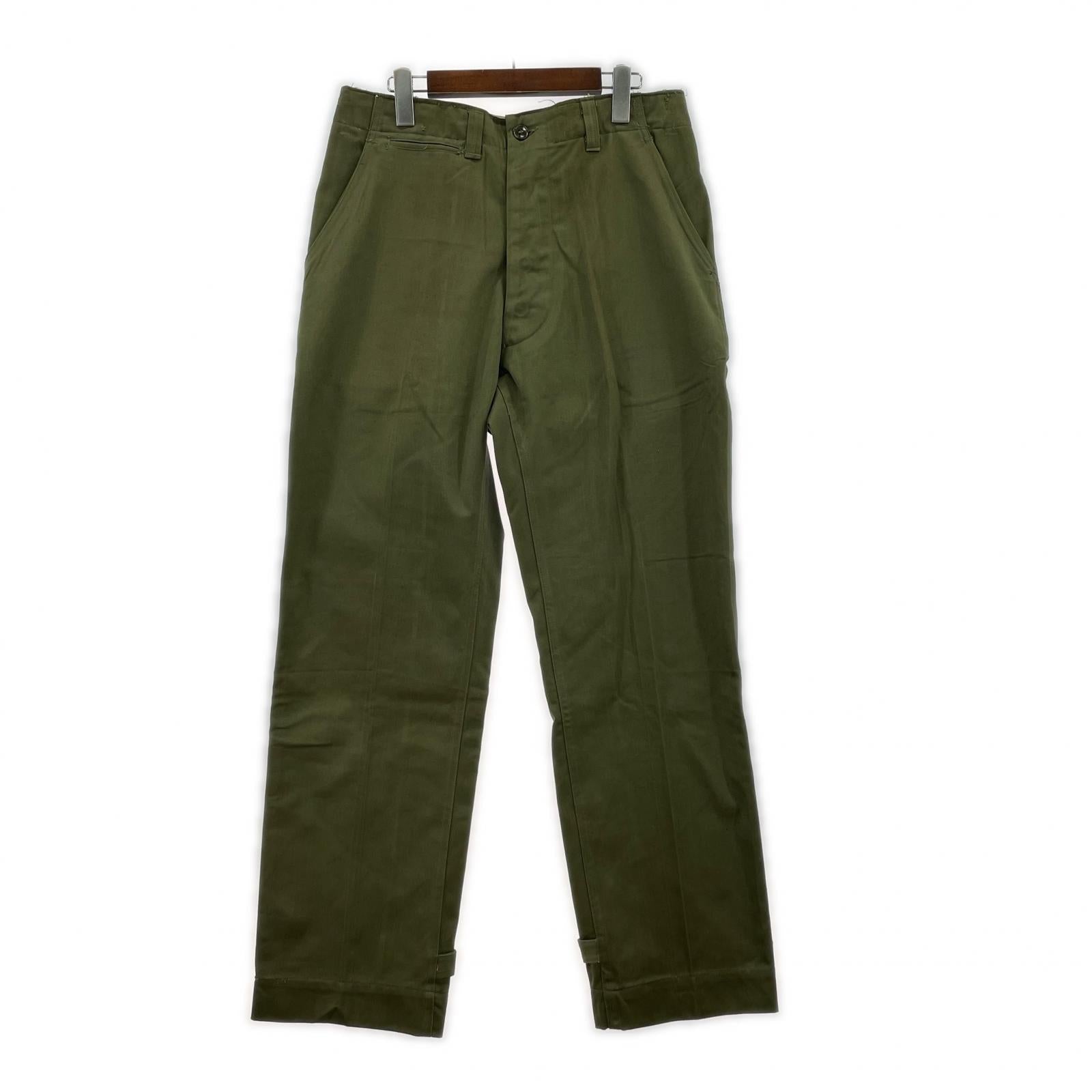 パンツ 50s U.S.ARMY M-43 55-T-34030-30 フィールドパンツ 30 グリーン
