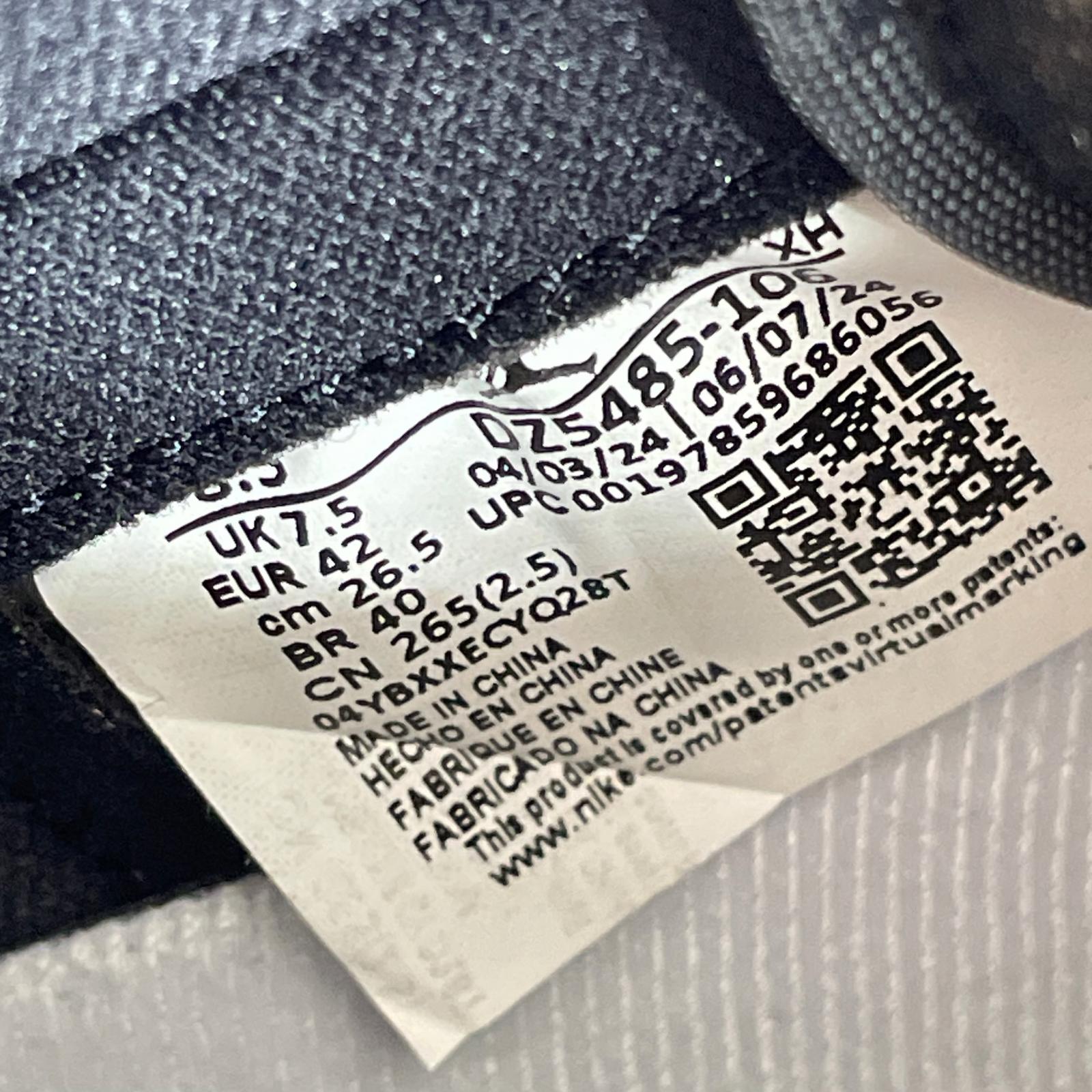 スニーカー AIR JORDAN 1 RETRO HIGH OG BLACK TOE REIMAGINED DZ5485-106 26.5 26.5cm (US8 1/2 UK8 EU43)