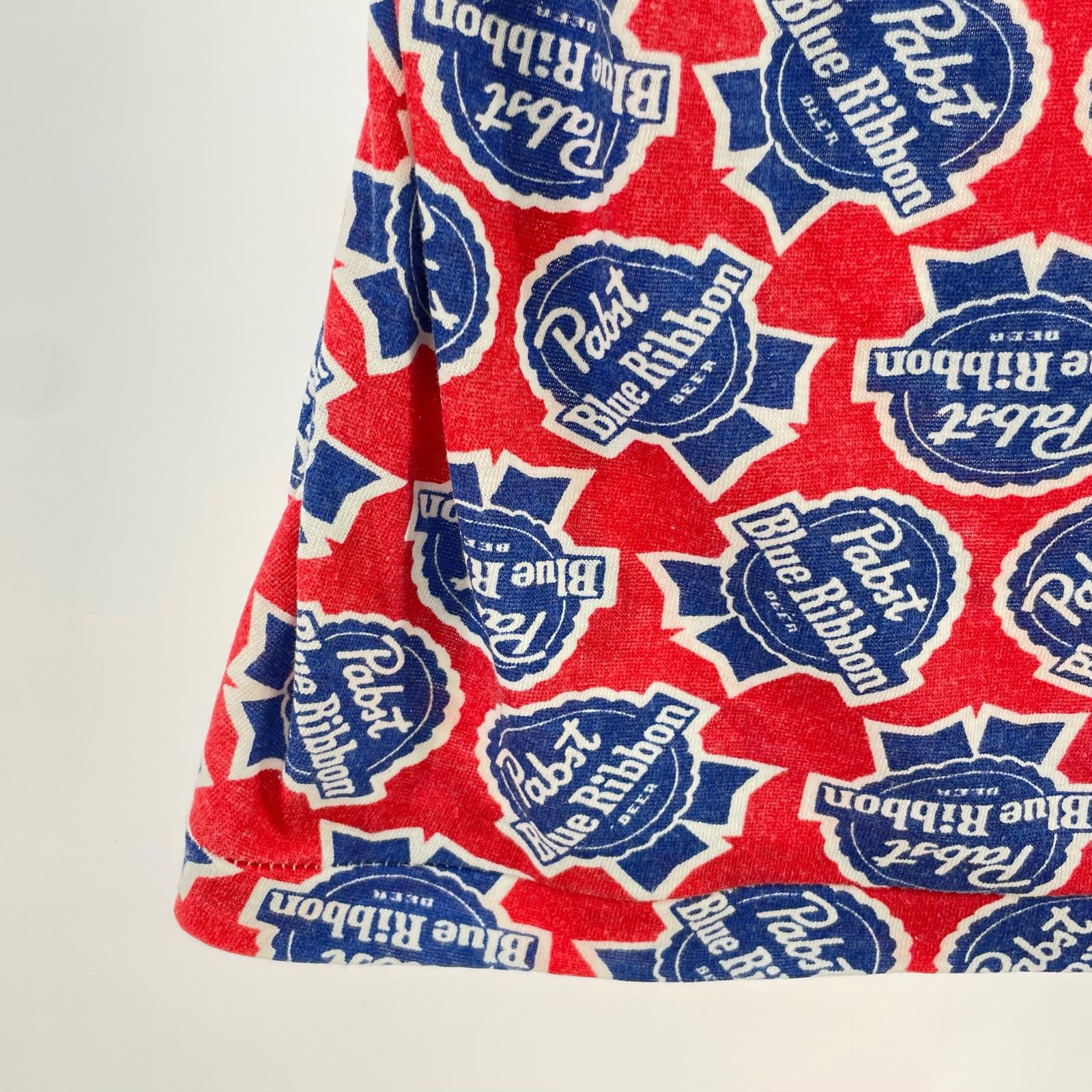 半袖Ｔシャツ Pabst Blue Ribbon BEER/70s/Tシャツ レッド
