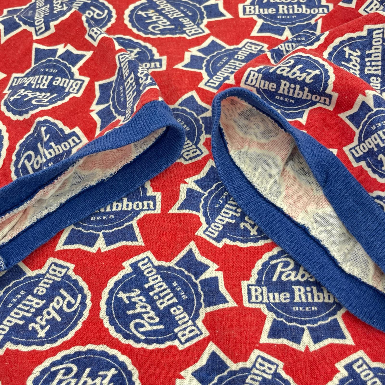 半袖Ｔシャツ Pabst Blue Ribbon BEER/70s/Tシャツ レッド