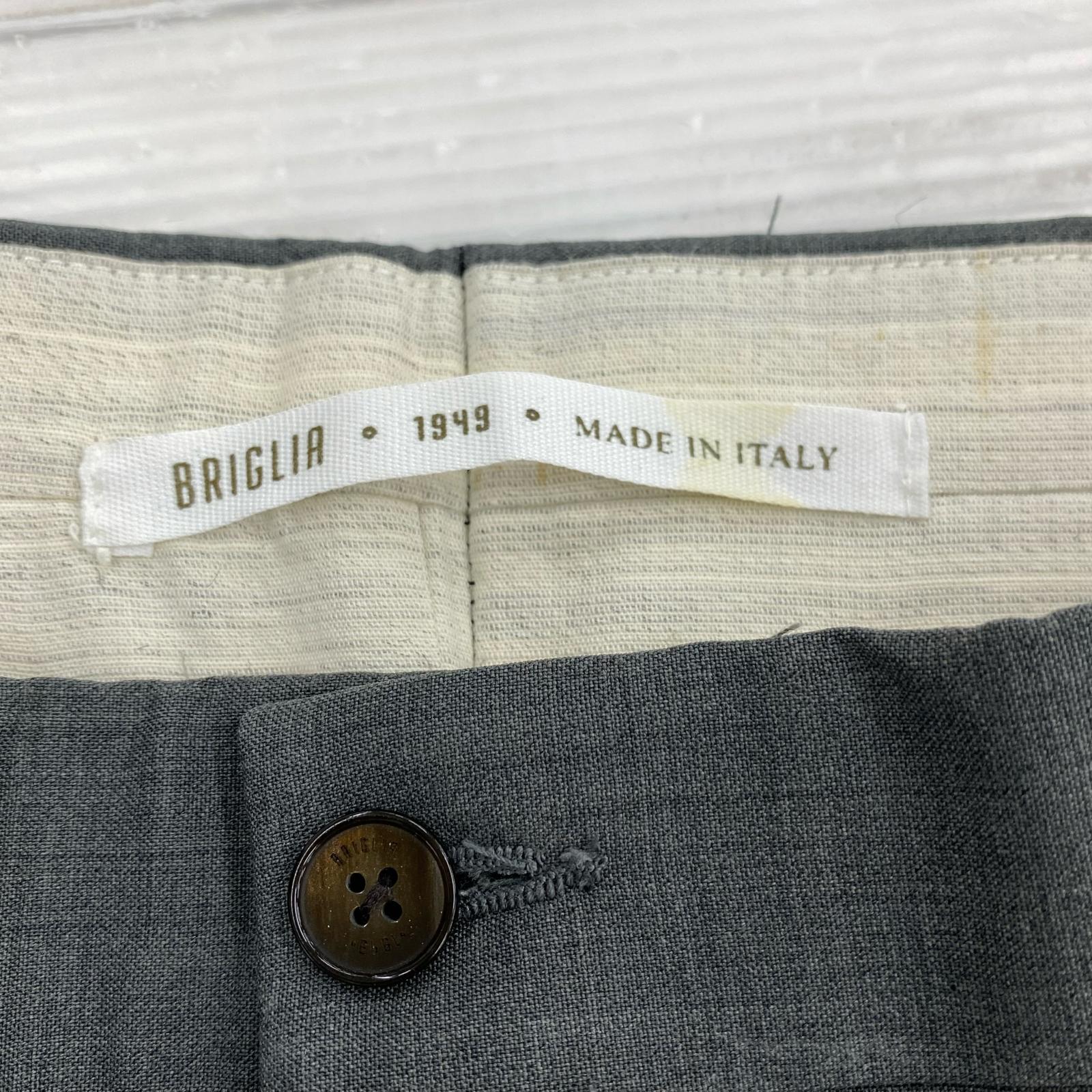 パンツ BRIGLIA 1949 ツータック スラックス グレー グレー