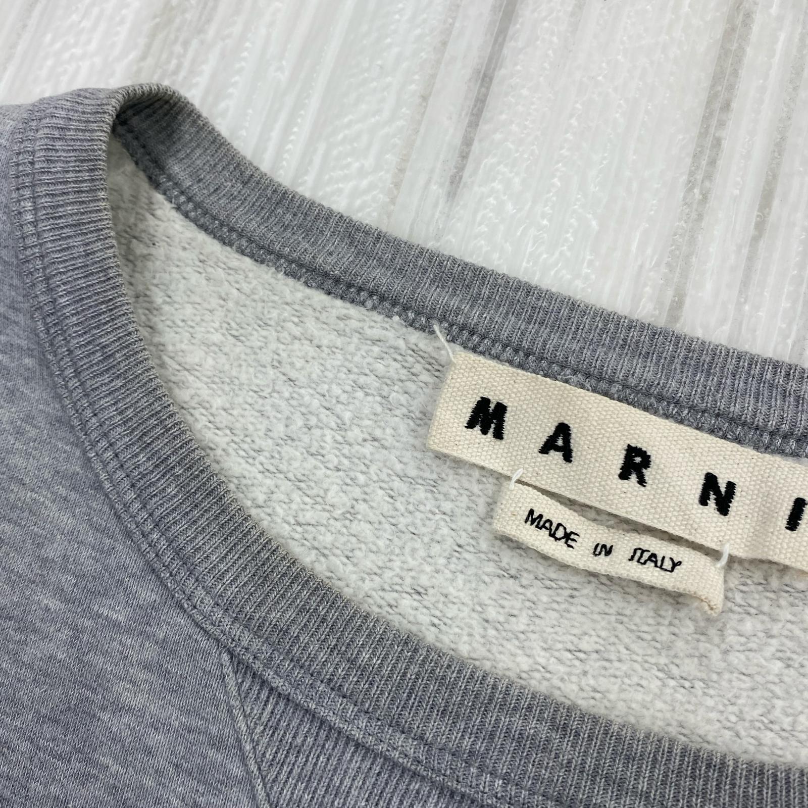 スウェット MARNI テーピングヘビースウェット 44 グレー グレー