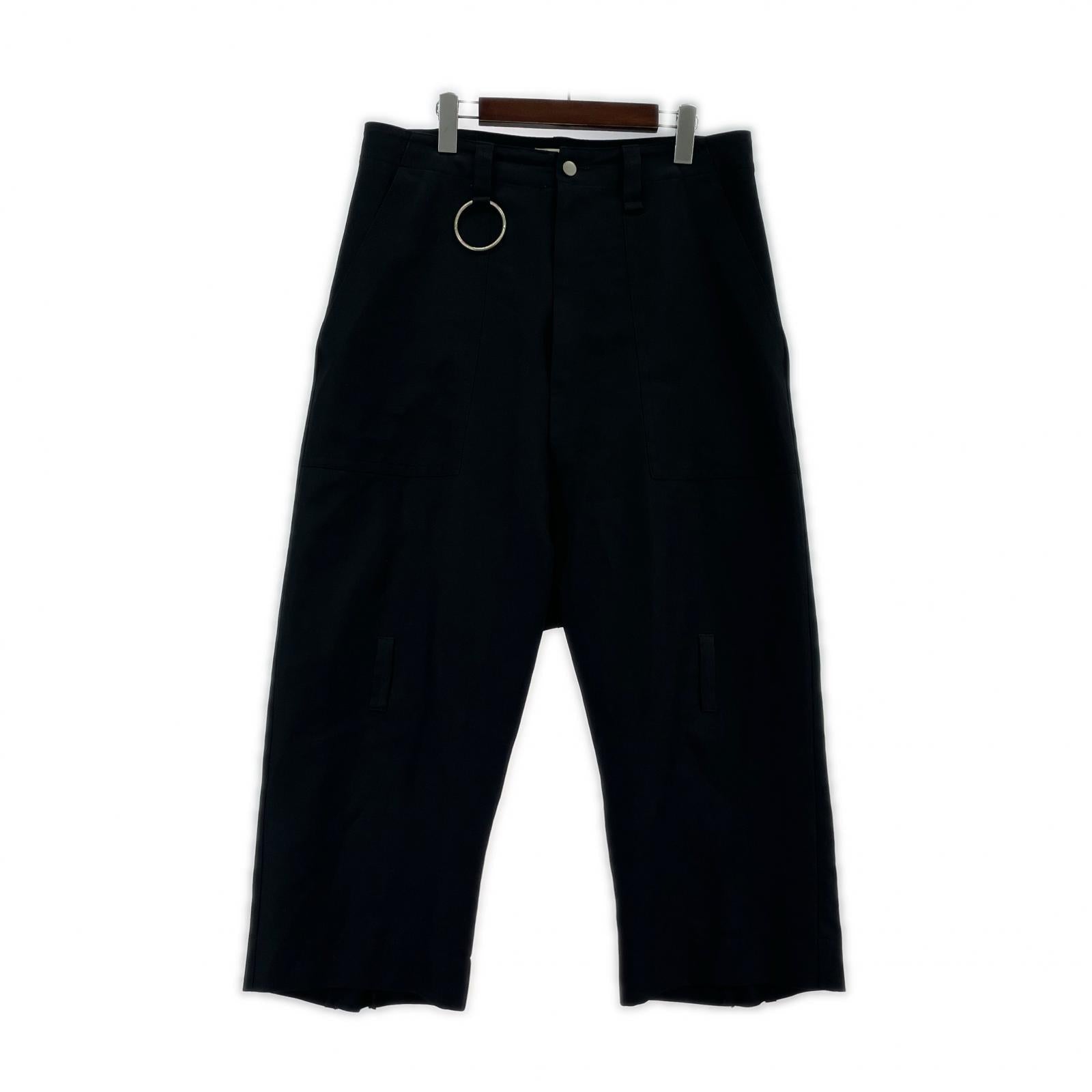 パンツ 18AW BONTAGE CROPPED PANTS 黒 ブラック