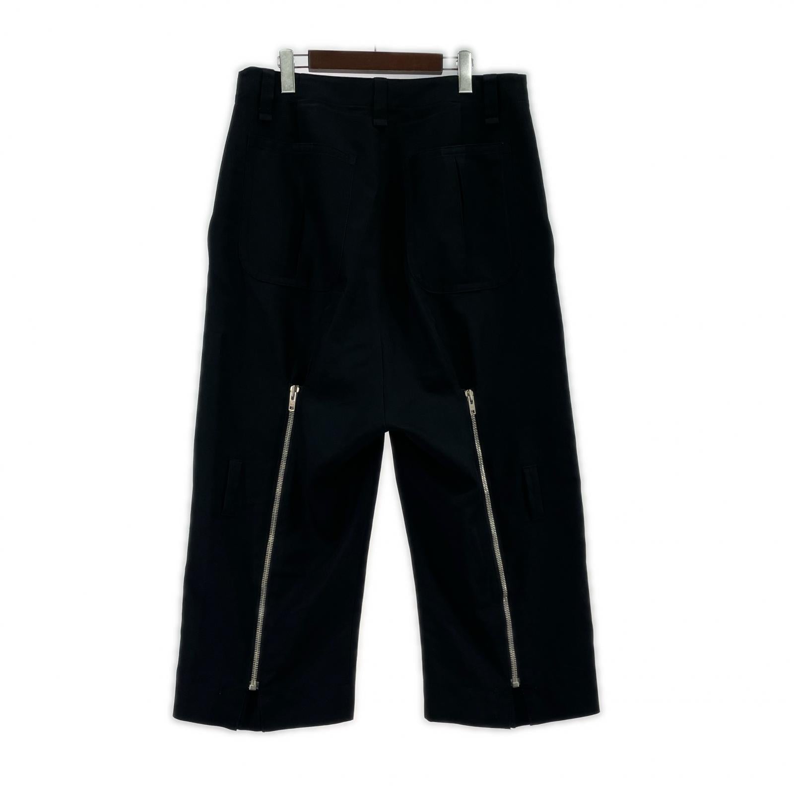 パンツ 18AW BONTAGE CROPPED PANTS 黒 ブラック