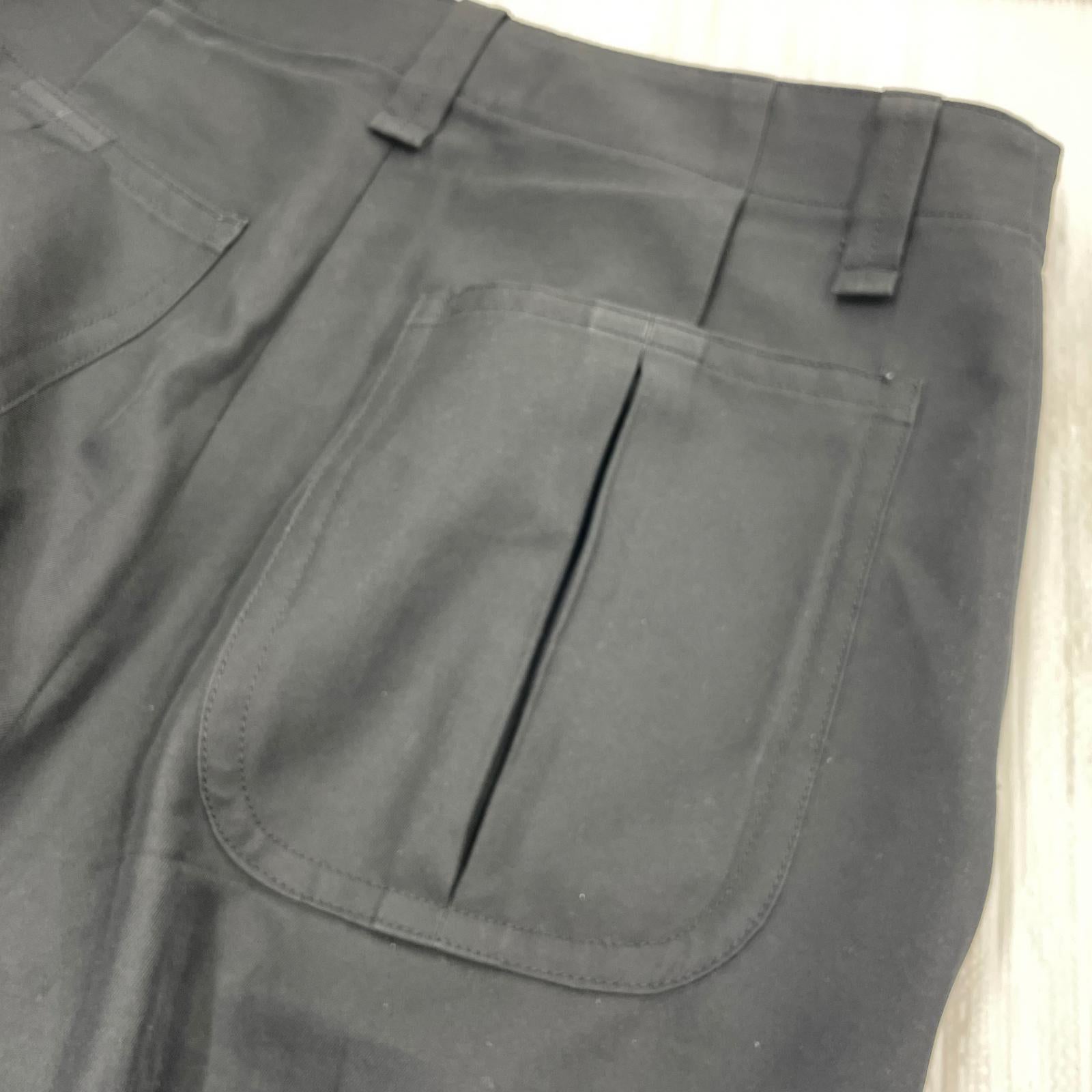 パンツ 18AW BONTAGE CROPPED PANTS 黒 ブラック