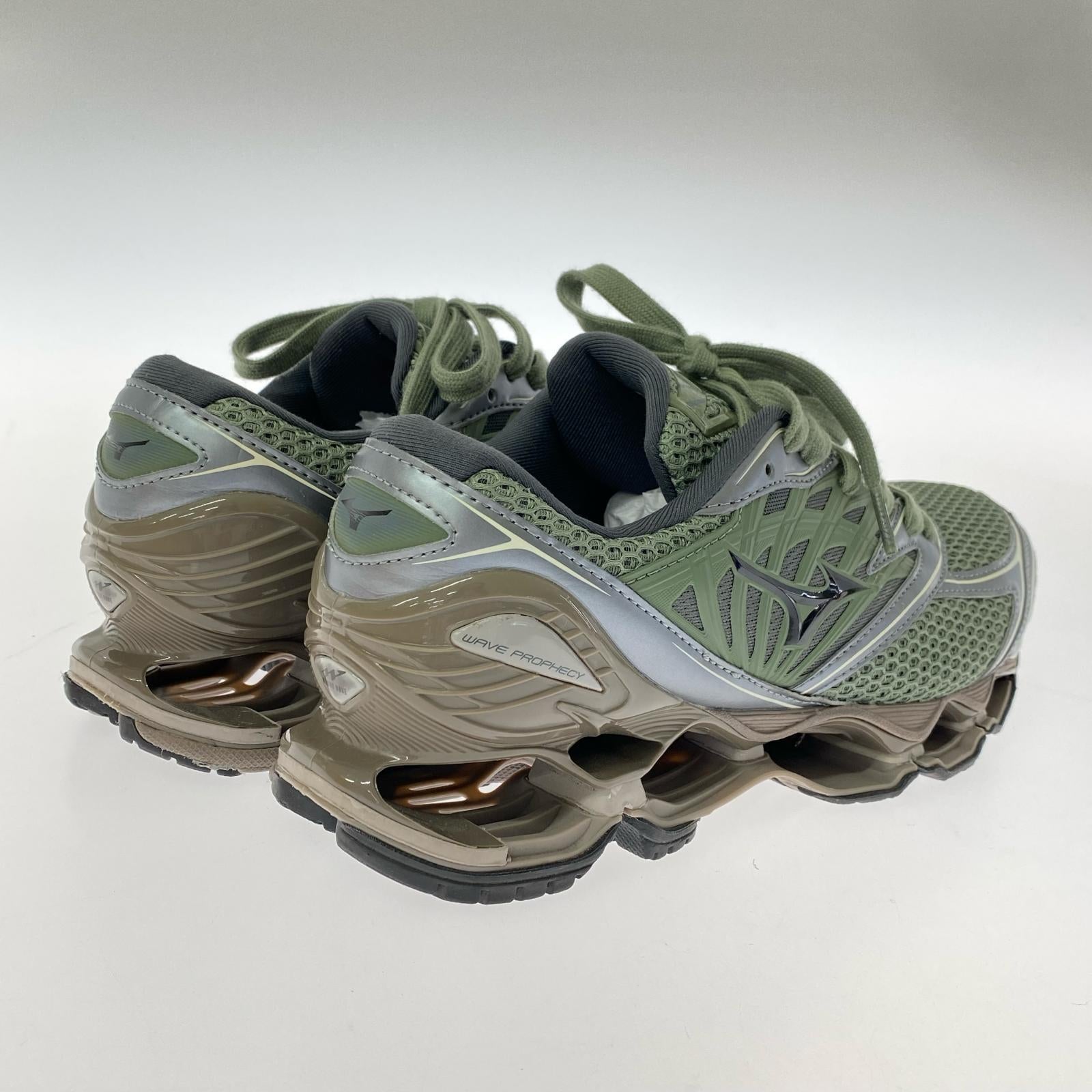スニーカー mizuno WAVE PROPHECY LS 28.5cm 緑 茶 グレー 28.5cm (US10 1/2 UK10 EU47) グリーン
