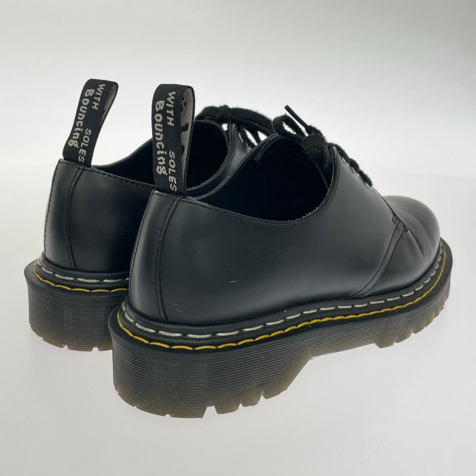 シューズ Dr.Martens×RICK OWENS 1461 BEX DS RO レザーシューズ 8 ブラック 26.5cm (US8 1/2 UK8 EU43) ブラック