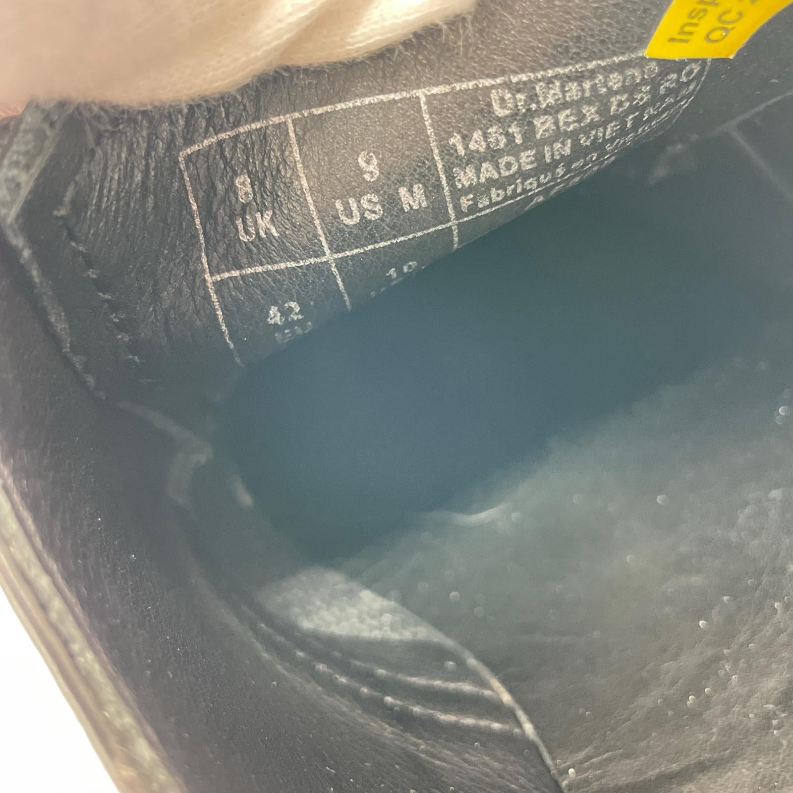 シューズ Dr.Martens×RICK OWENS 1461 BEX DS RO レザーシューズ 8 ブラック 26.5cm (US8 1/2 UK8 EU43) ブラック