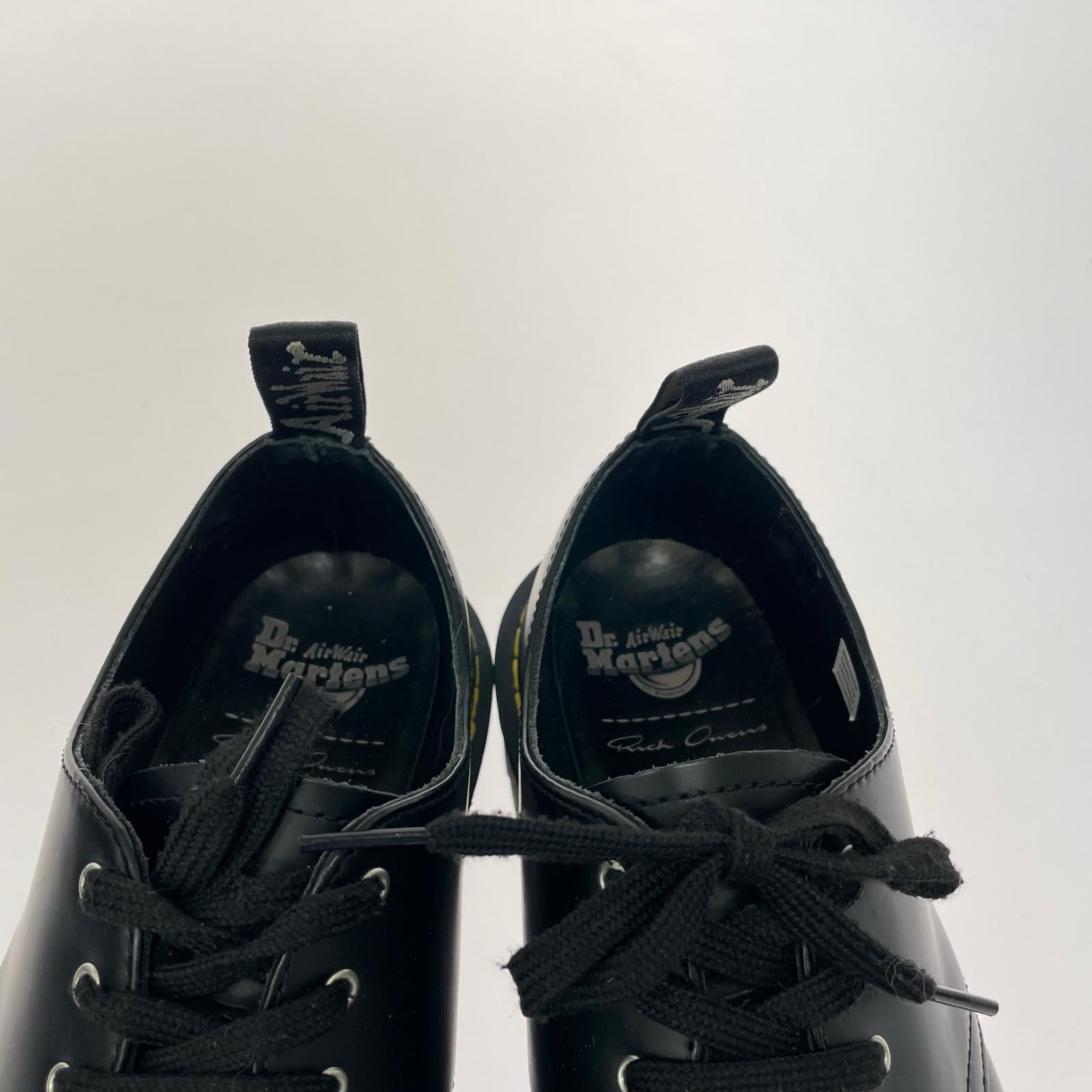 シューズ Dr.Martens×RICK OWENS 1461 BEX DS RO レザーシューズ 8 ブラック 26.5cm (US8 1/2 UK8 EU43) ブラック