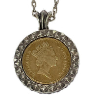 ネックレス Diamond Cut Coin Necklace シルバー