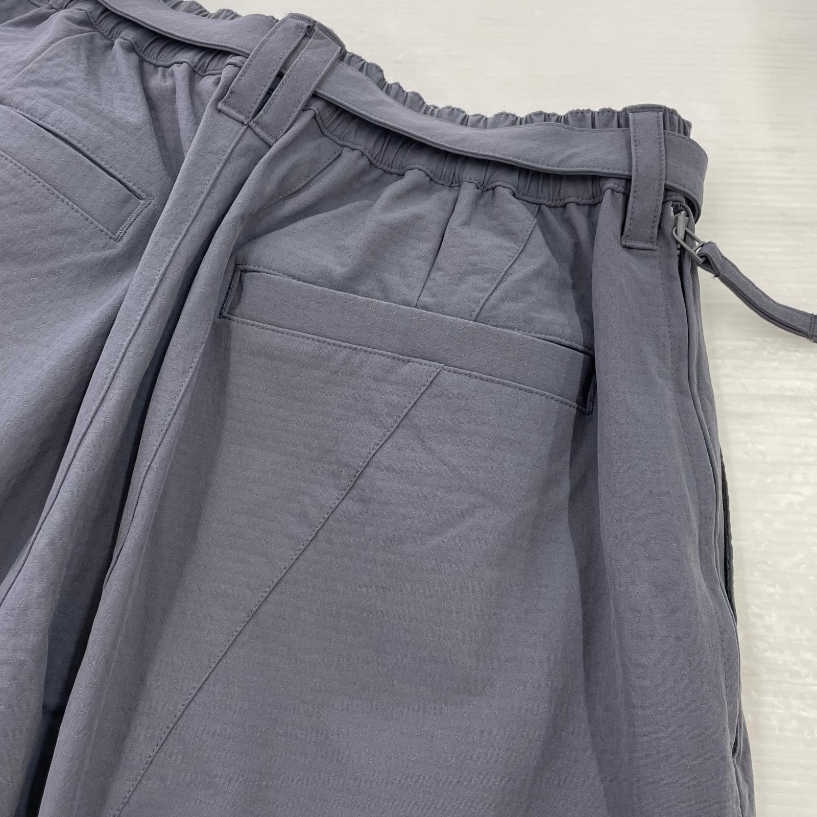 パンツ × GOOPIMADE ストラップバギースラックス グレー 1 グレー