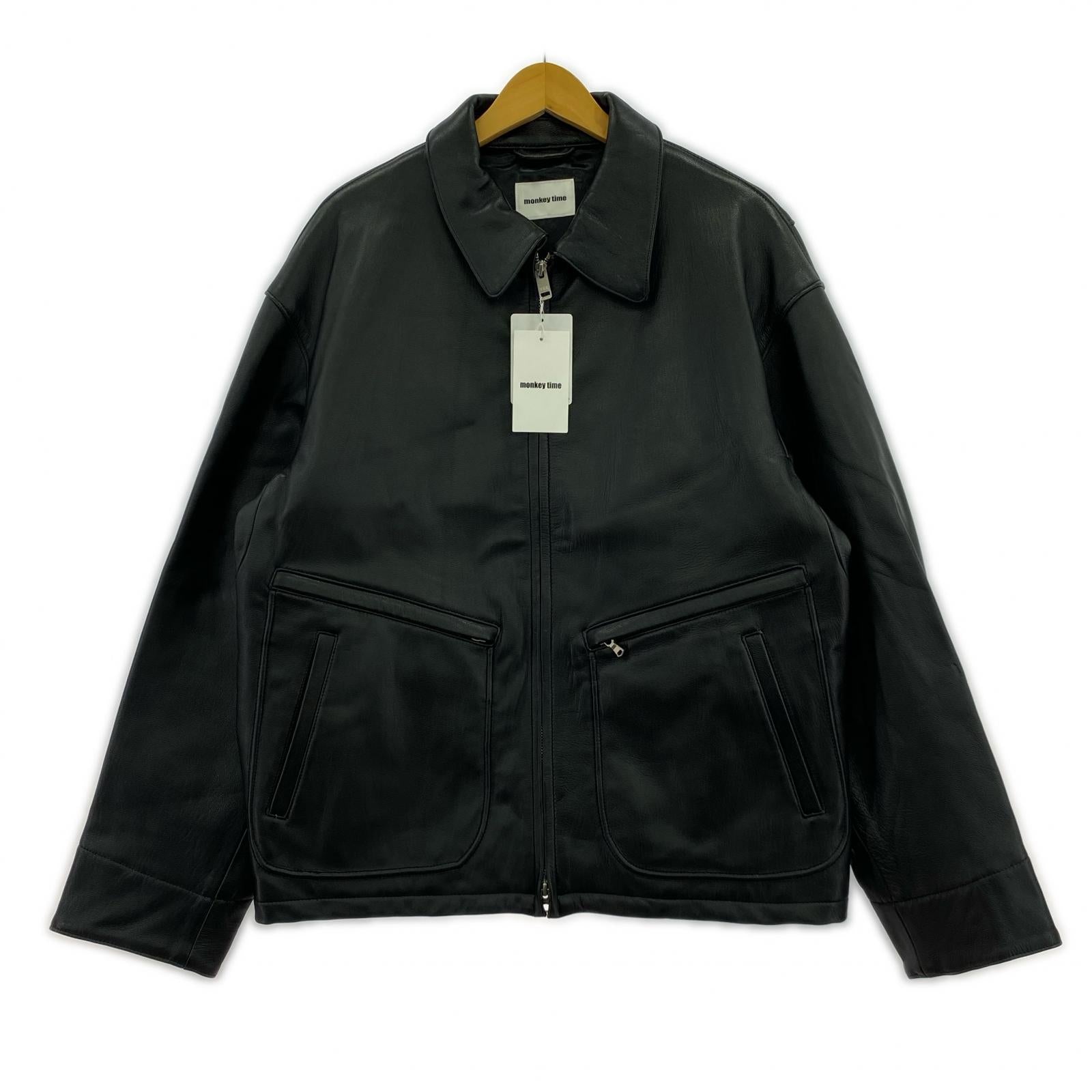 レザージャケット 24AW 山羊革 レザージャケット L L ブラック
