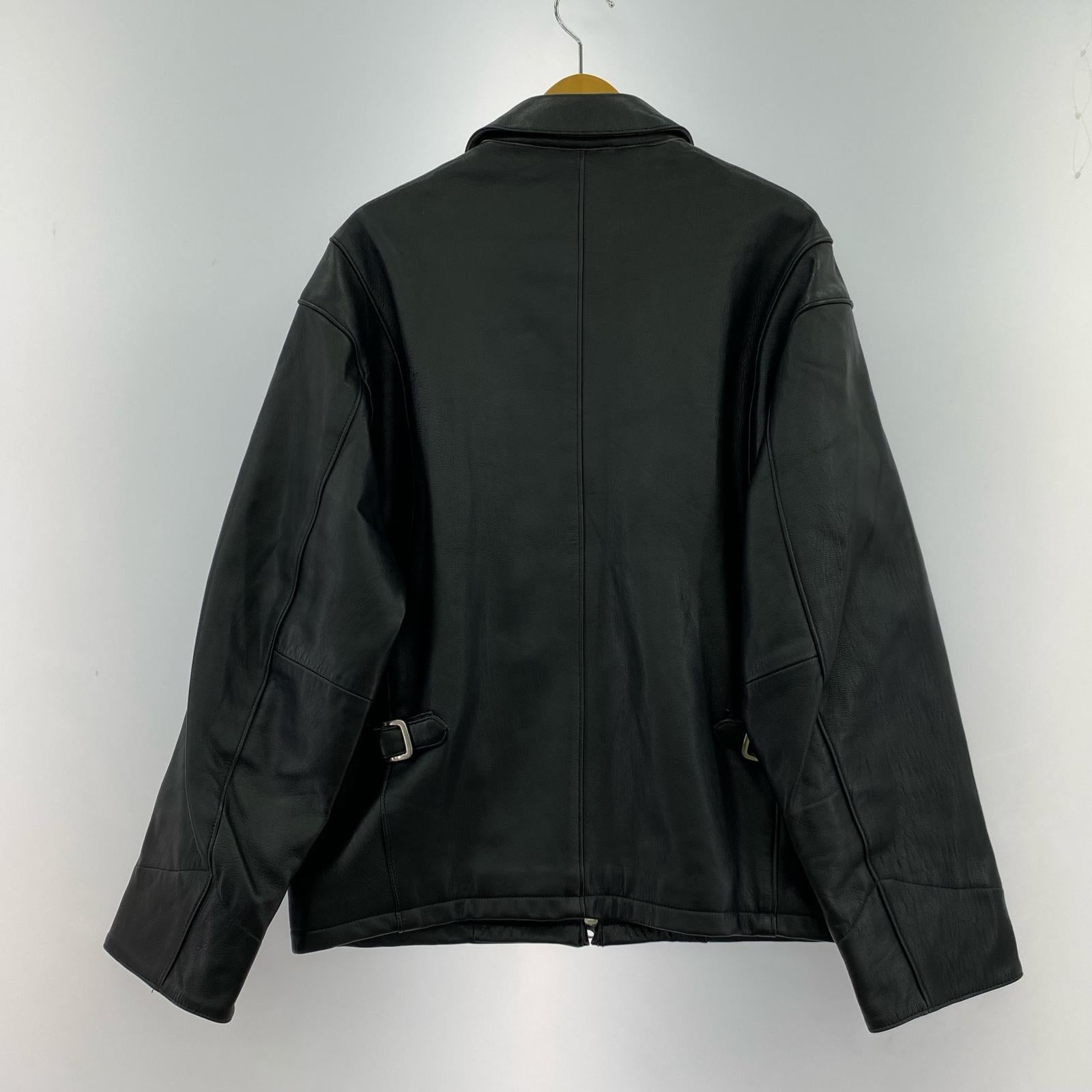 レザージャケット 24AW 山羊革 レザージャケット L L ブラック