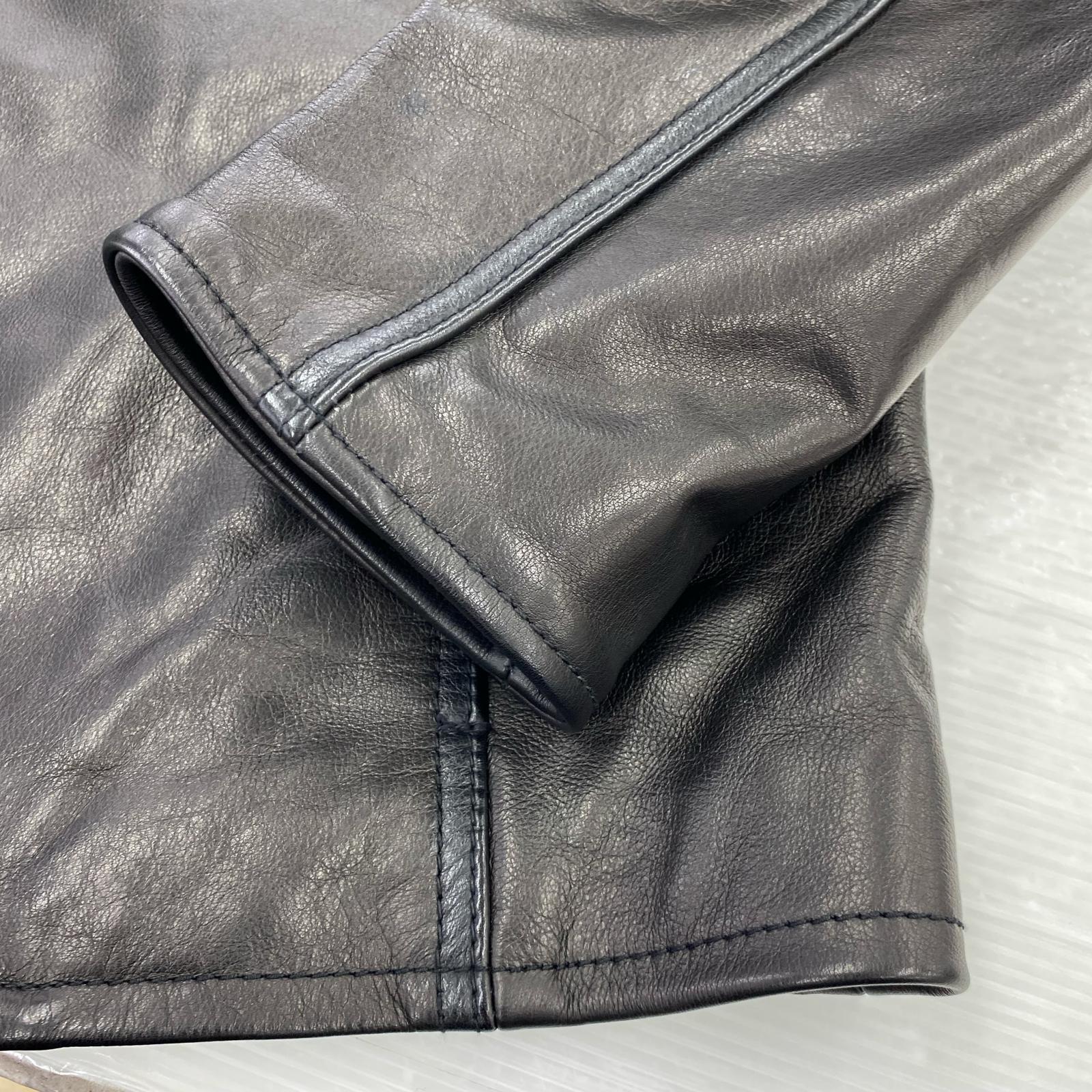 レザージャケット カウレザージャケットL L ブラック