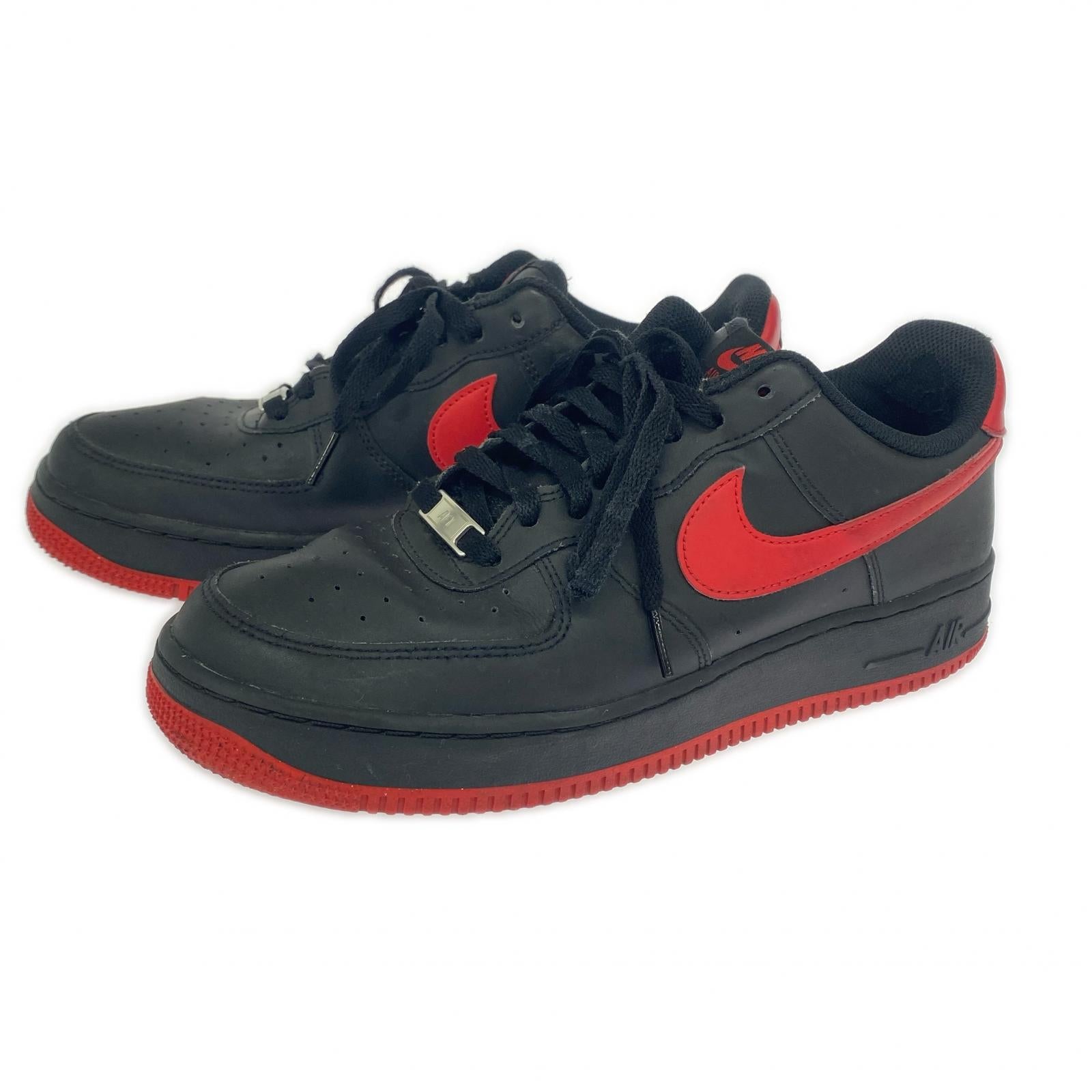 スニーカー AF1 Low BLK/RED 28.0cm 28cm (US10 UK9 1/2 EU46)