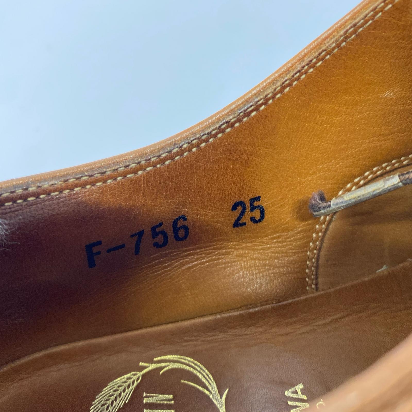 シューズ F-756 ベルオム 茶 (25.0) 25cm (US7 UK6 1/2 EU40) ブラウン
